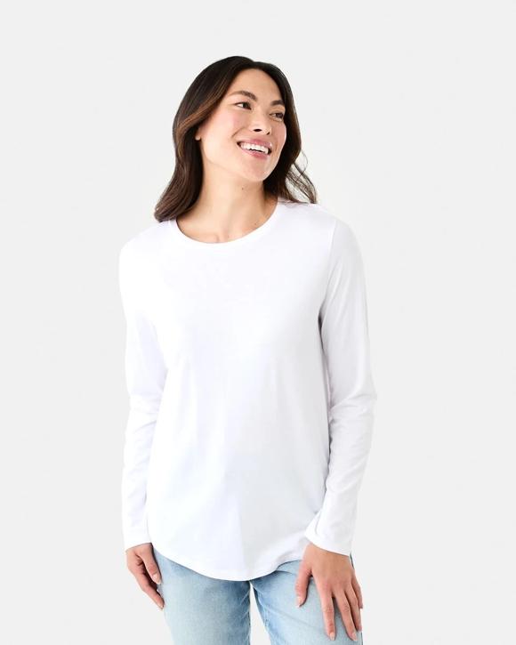 Long Sleeve Cotton Modal T-shirt