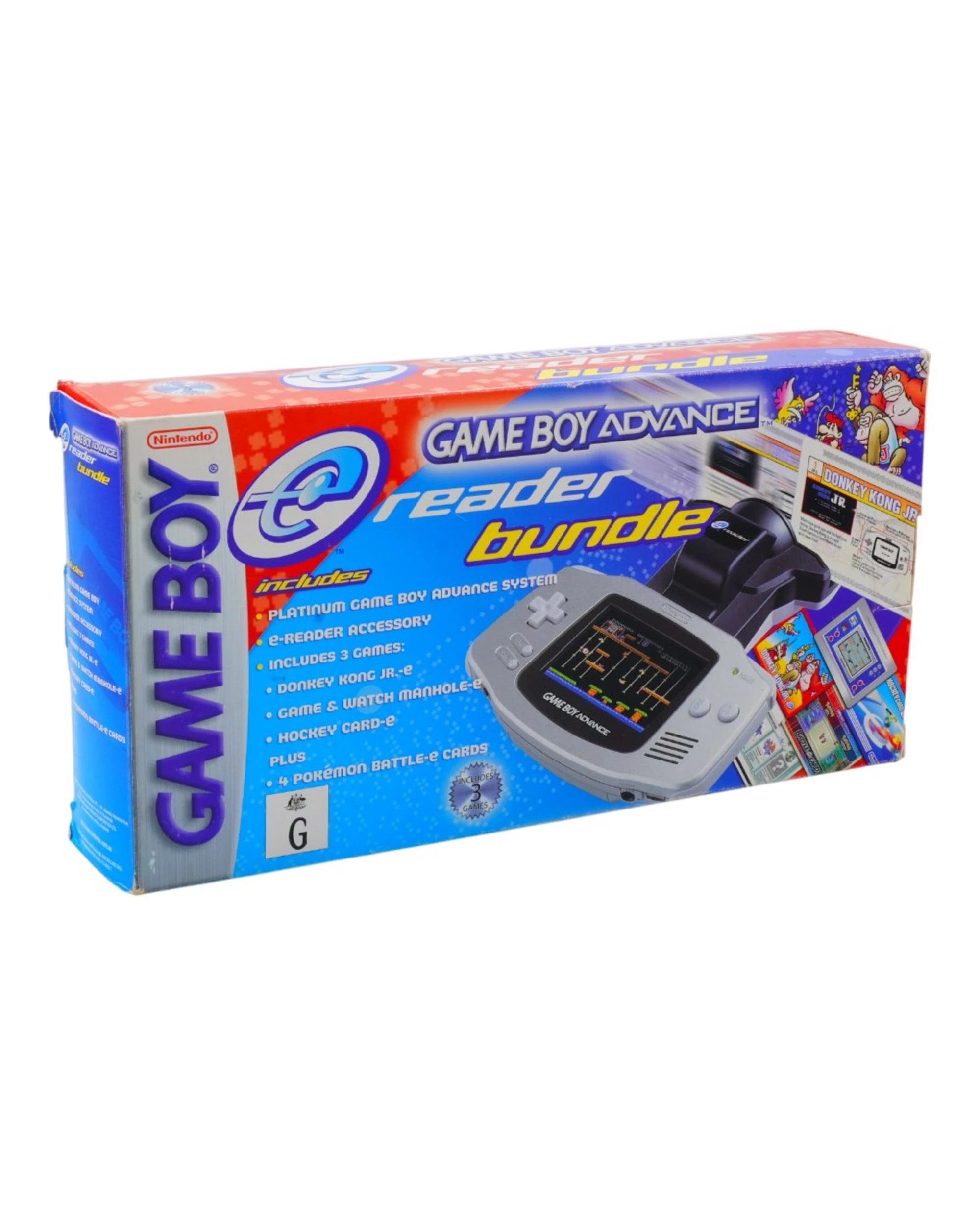 1 Nintendo Game Boy Advance Platnium E Reader Bundle - Silver, 1 of 7