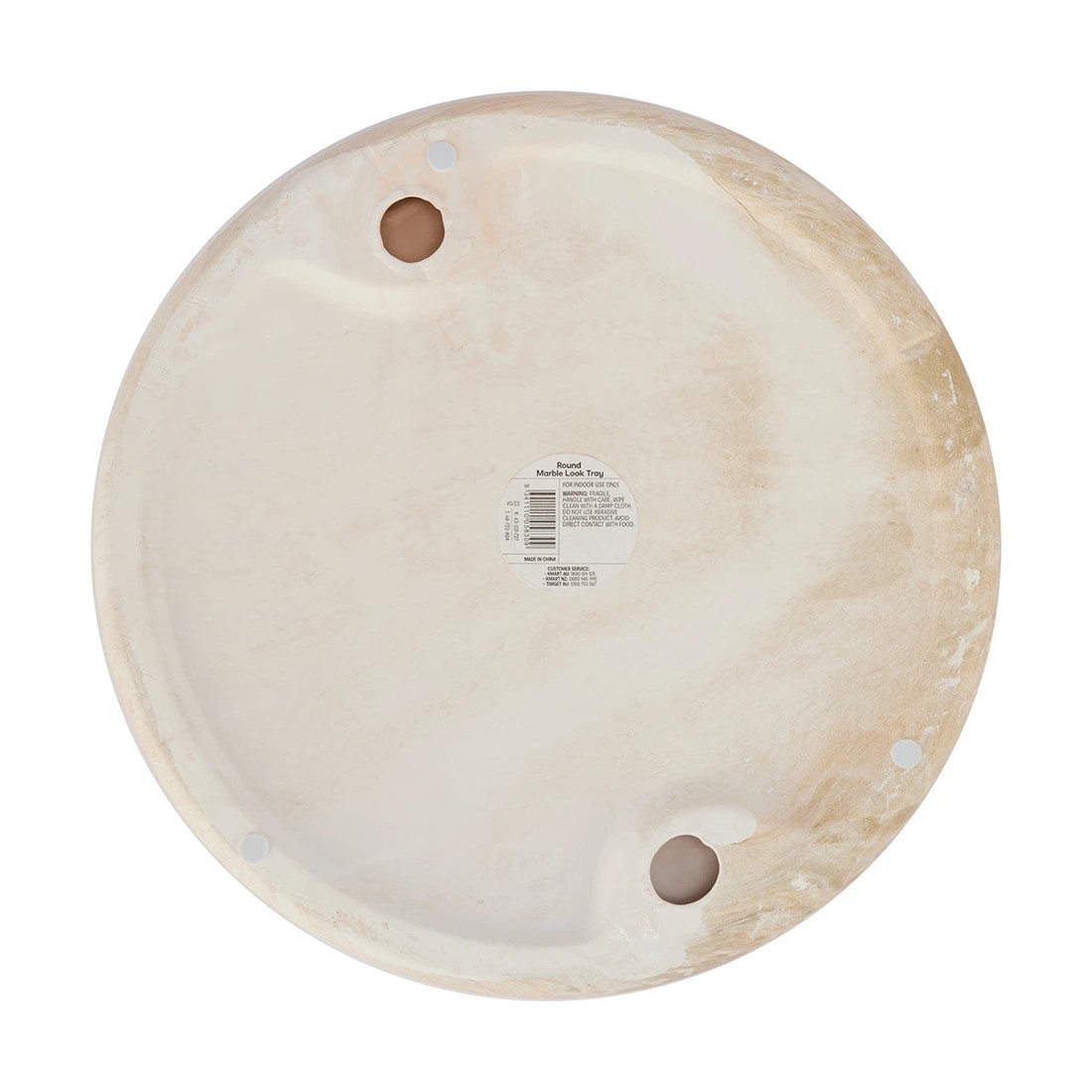 6 Round Marble Look Tray, 6 of 6
