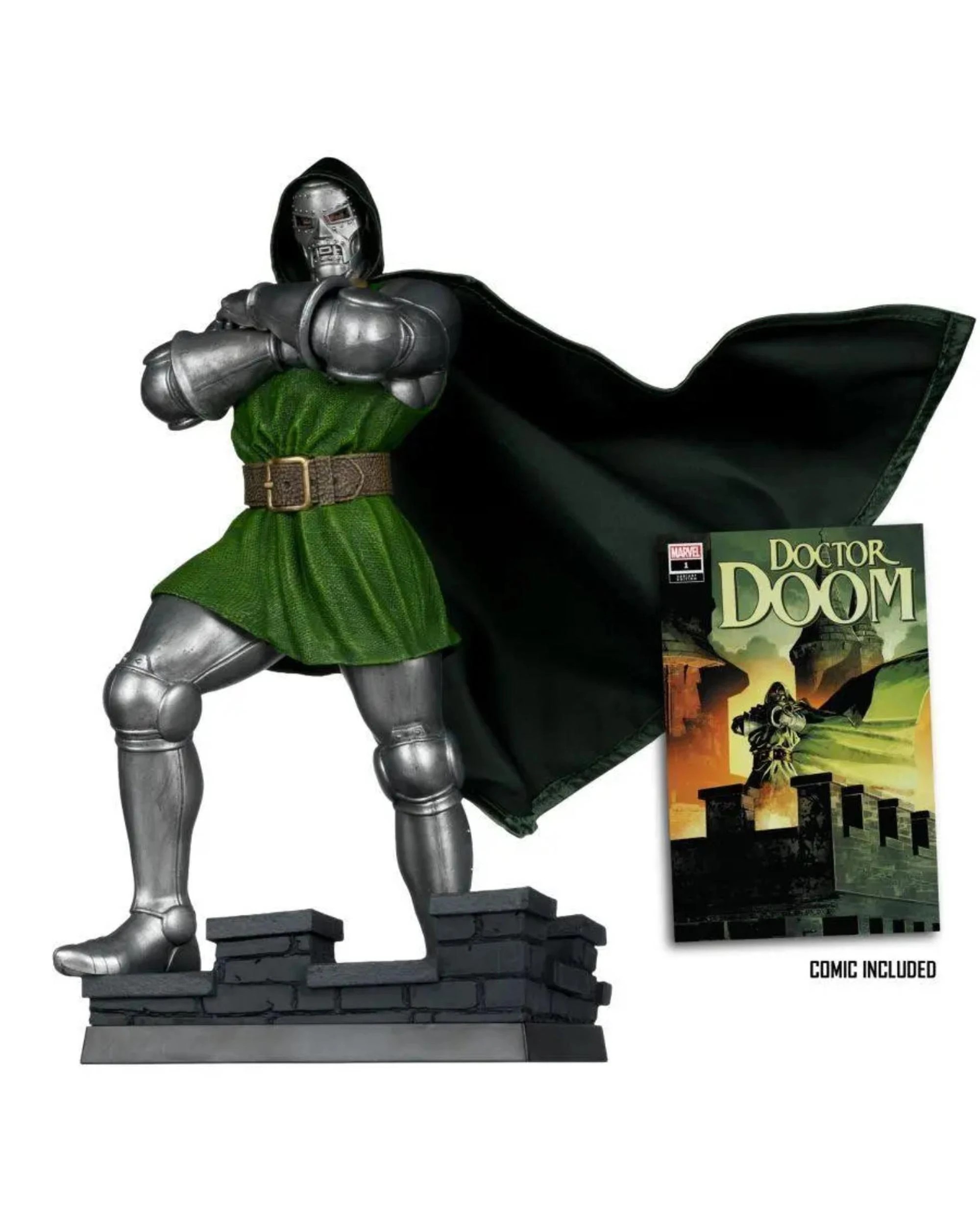 4 McFarlane Marvel Doctor Doom Comic #1 1:6 Scale Figure, 4 of 9