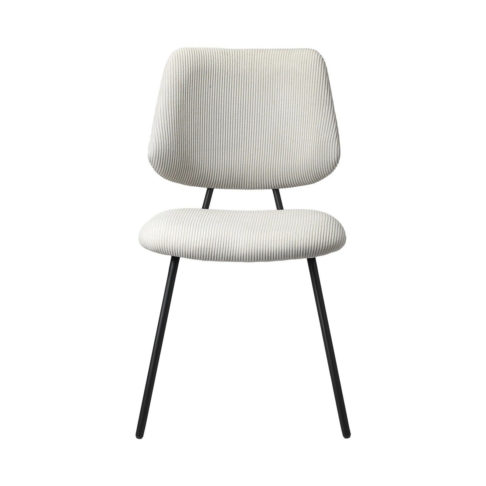 6 Oikiture 4x Dining Chair Vintage Retro Polyester Kitchen Padded Lounge - White, 6 of 9