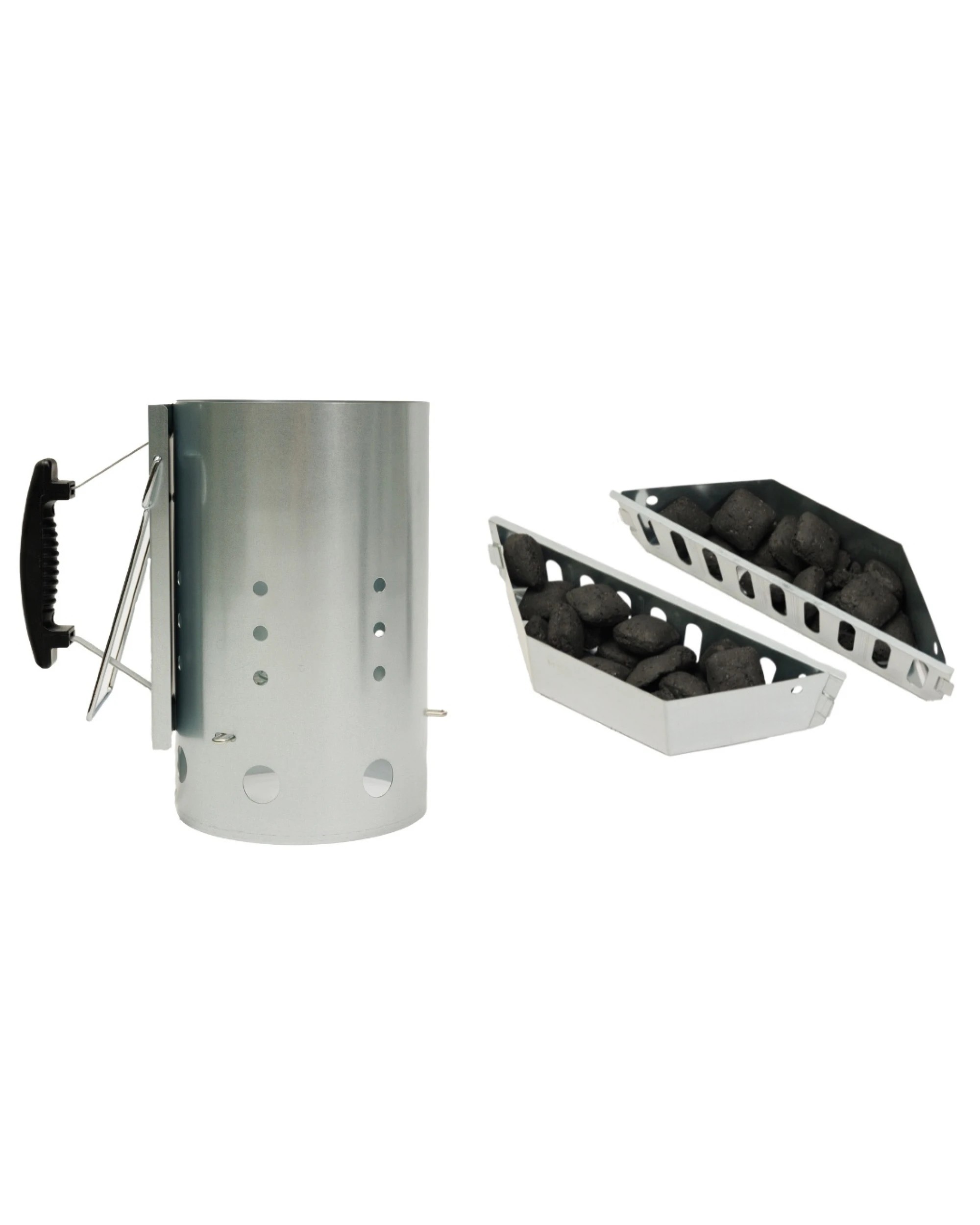 1 Campaquip Weber Kettle Compatible Fire Master Charcoal Starter Combo, 1 of 3