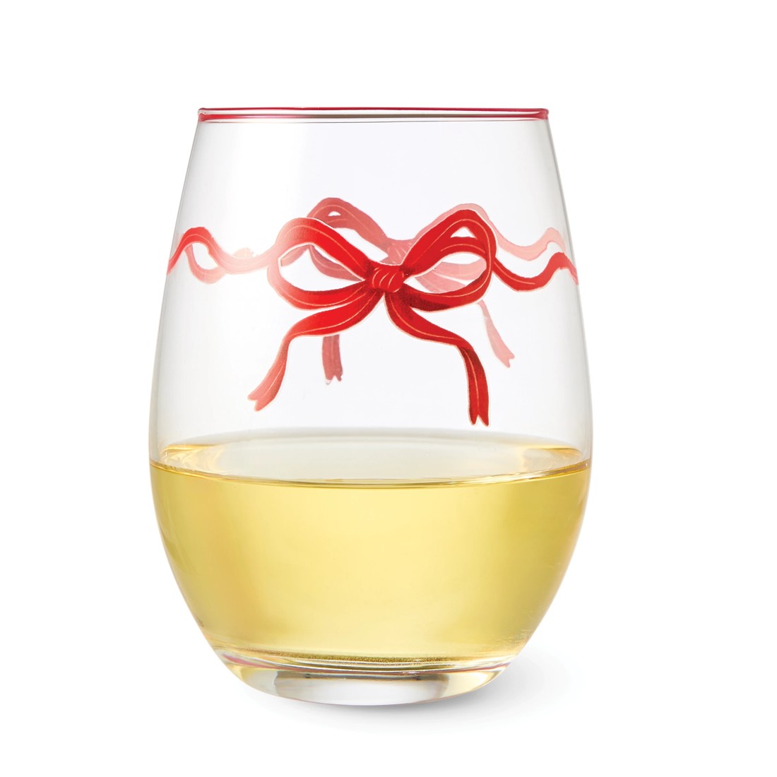 3 6 Bow Stemless Glasses, 3 of 6