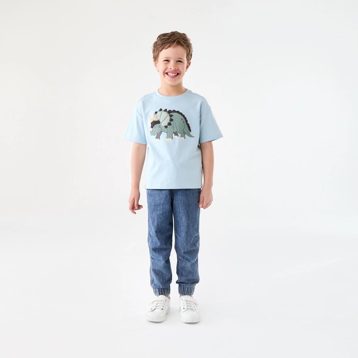 5 Boucle T-shirt BLUE BOUCLE TRICERATOPS, 5 of 6