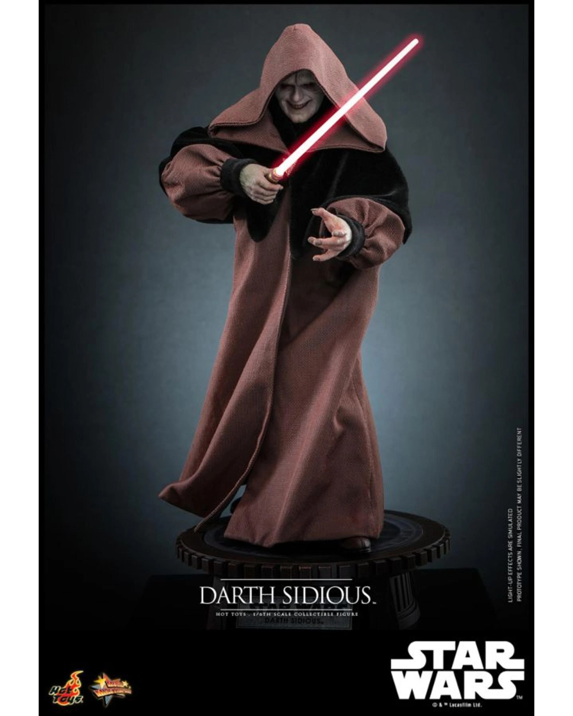 2 Hot Toys Star Wars Revenge Of The Sith Darth Sidious 1:6 Scale Collectible Action Figure, 2 of 10