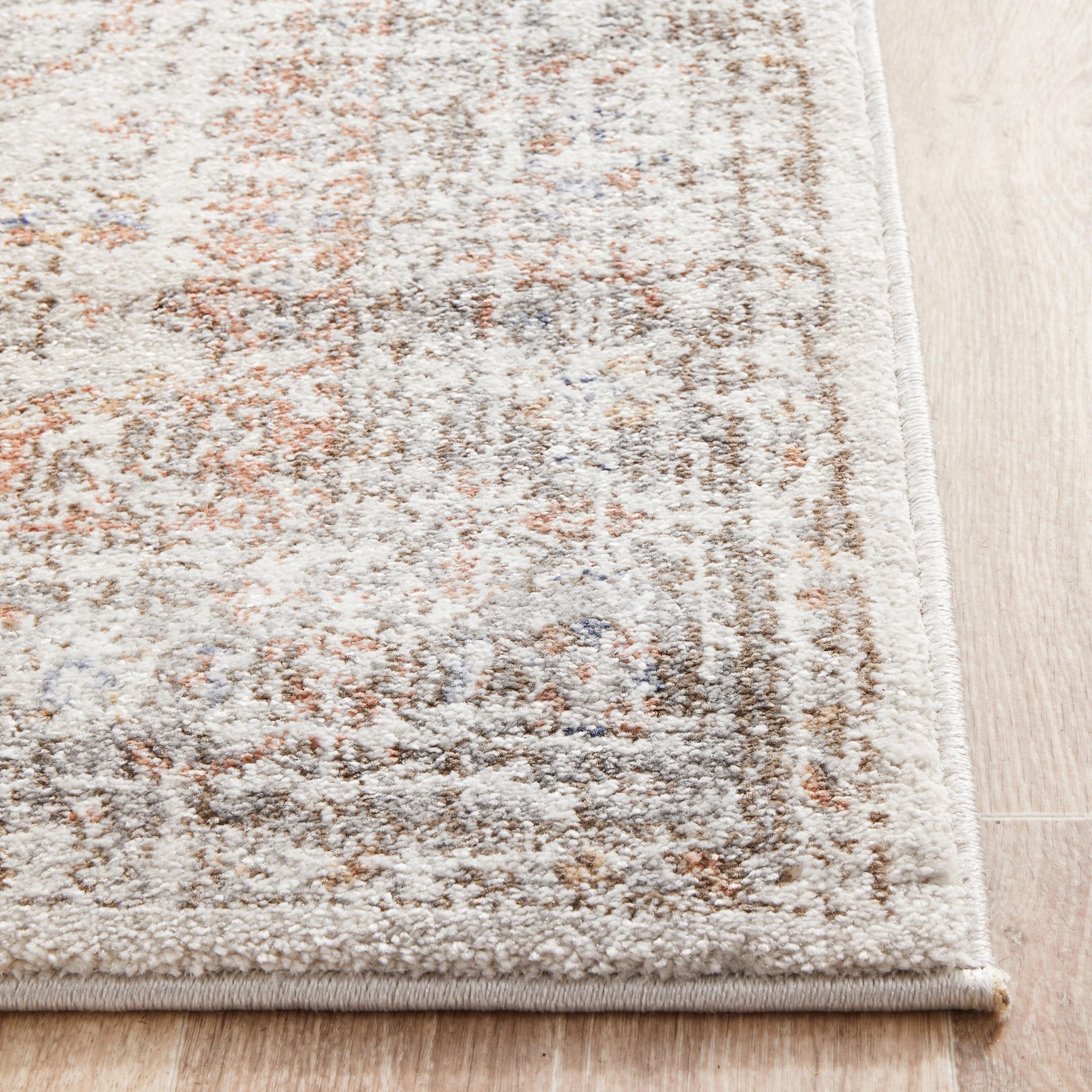6 Common Ground Rugs Elite Lorissa 400x80cm - Large Runner Rug - White, 6 of 9