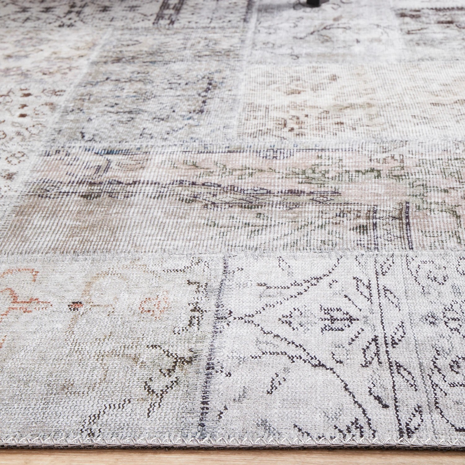8 Common Ground Rugs Bazaar 189 320x230cm - Extra Large Floor Rug - Grey, 8 of 9