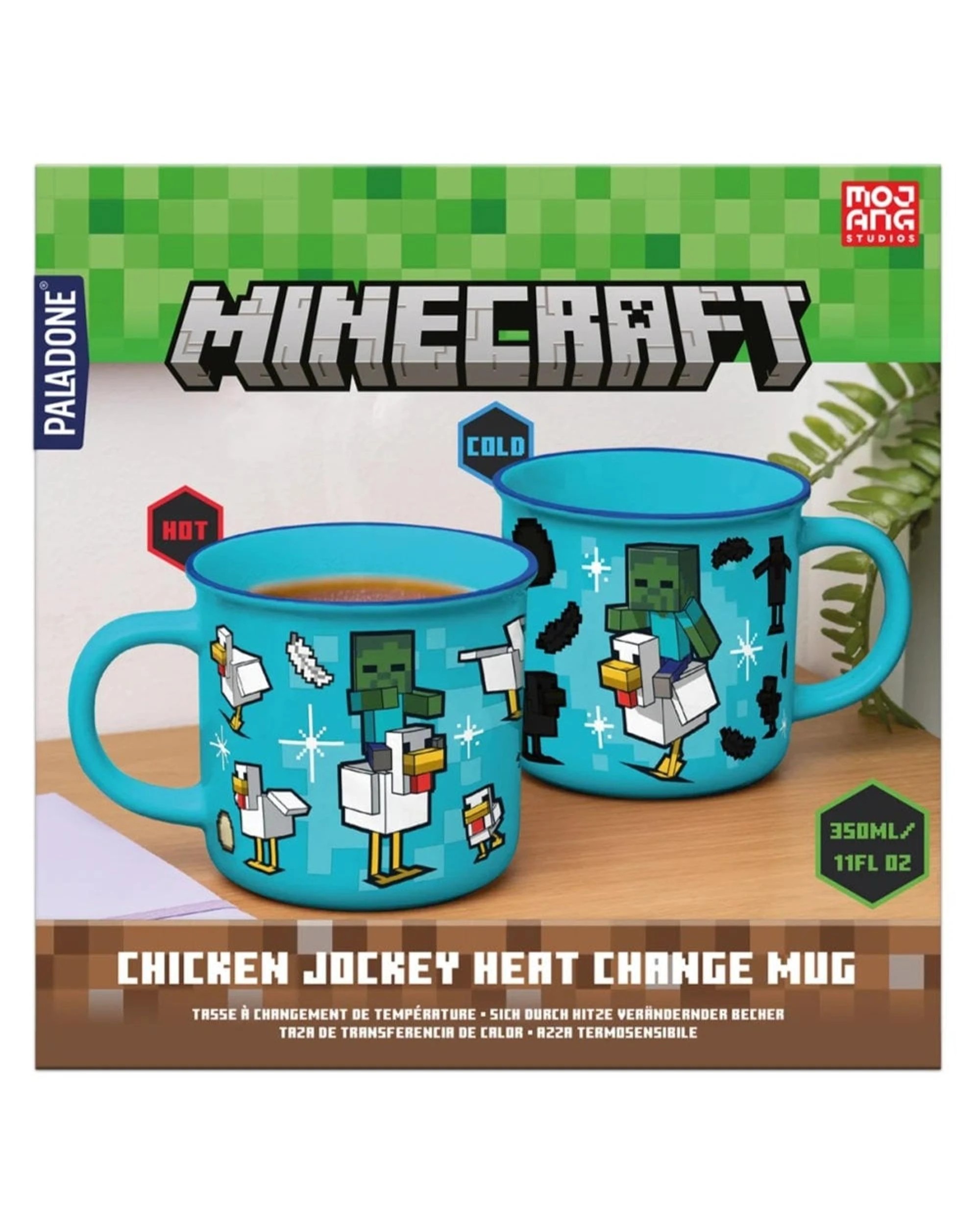 2 Paladone Minecraft Chicken Jockey Heat Change Mug, 2 of 3