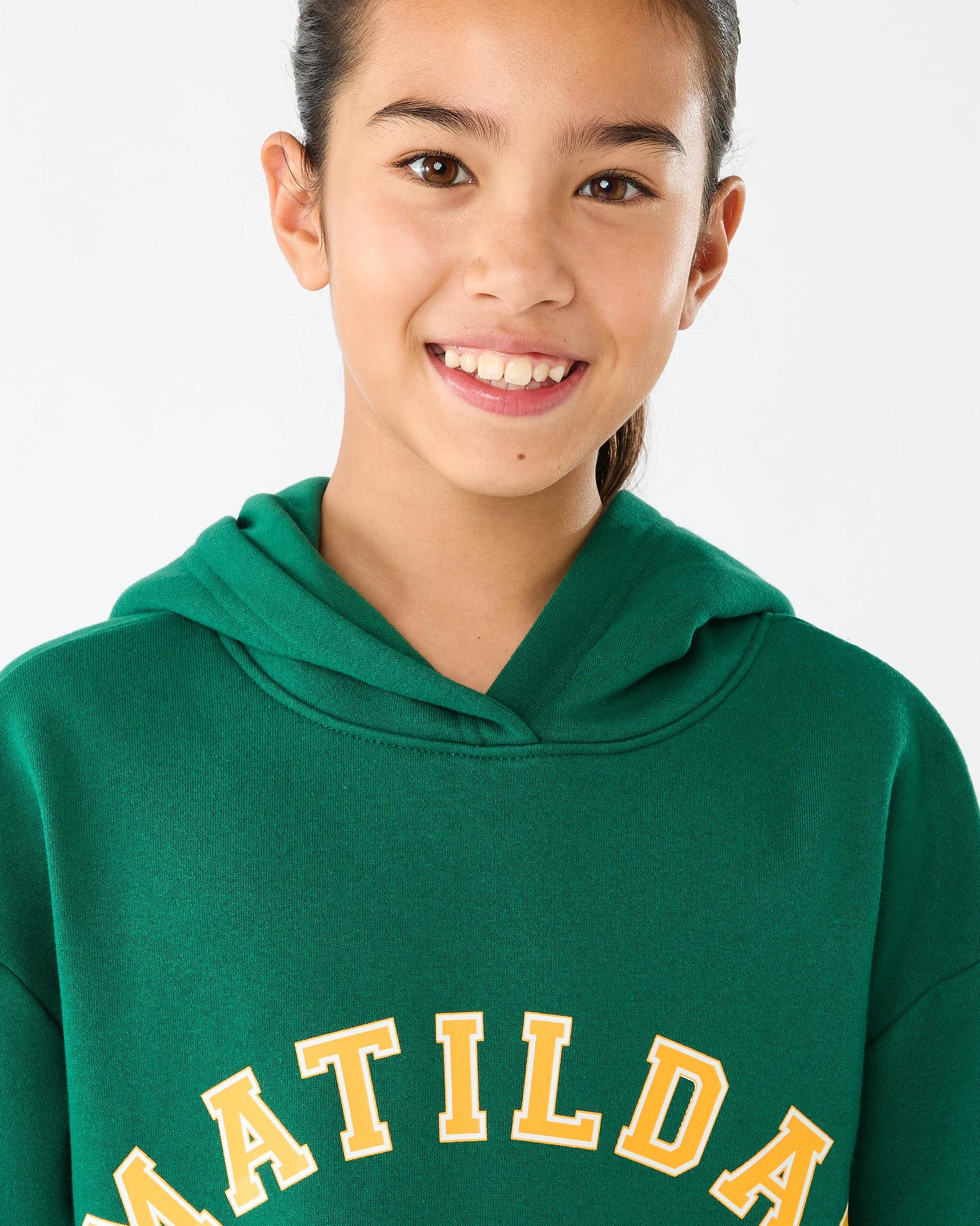 4 Matildas Youth Hoodie Green, 4 of 7