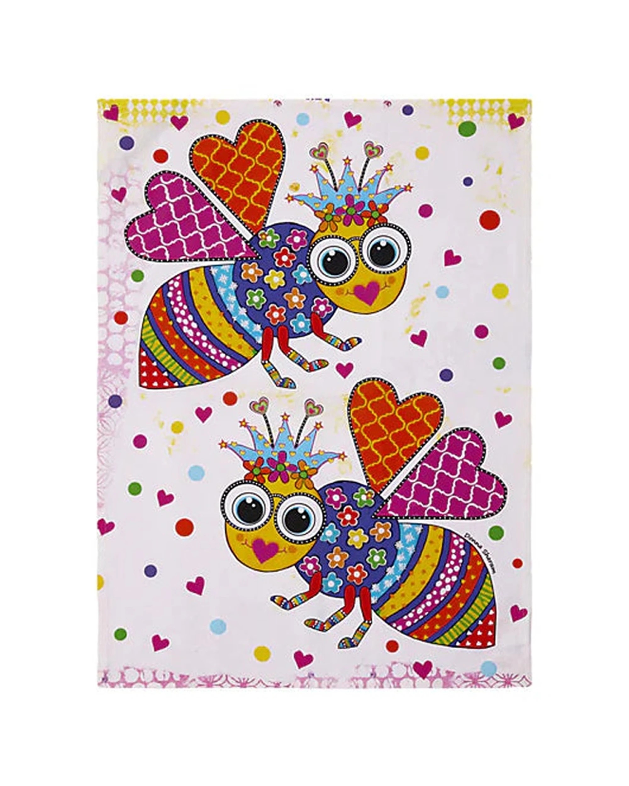 1 Maxwell And Williams Donna Sharam Kaleidoscope Tea Towel Buzz 50x70cm Cotton - Multi, 1 of 2