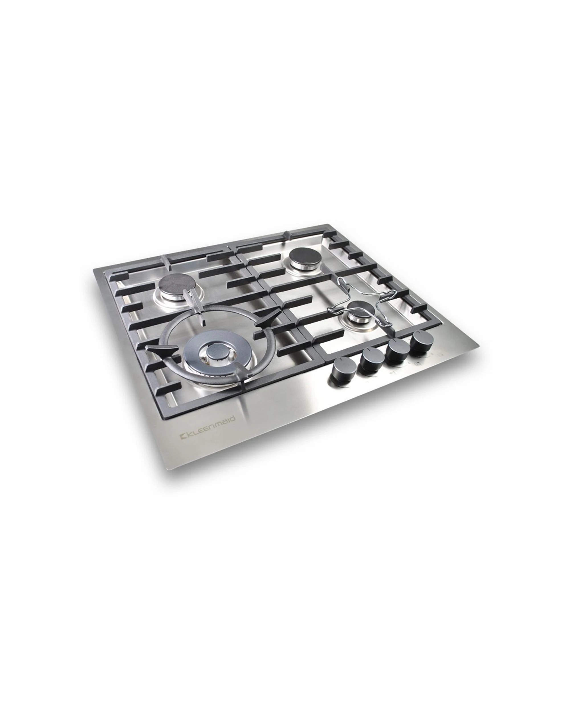 1 Kleenmaid Gas Cooktop Stainless Steel 4-Burner Wok 60cm Mounted Stove, 1 of 4