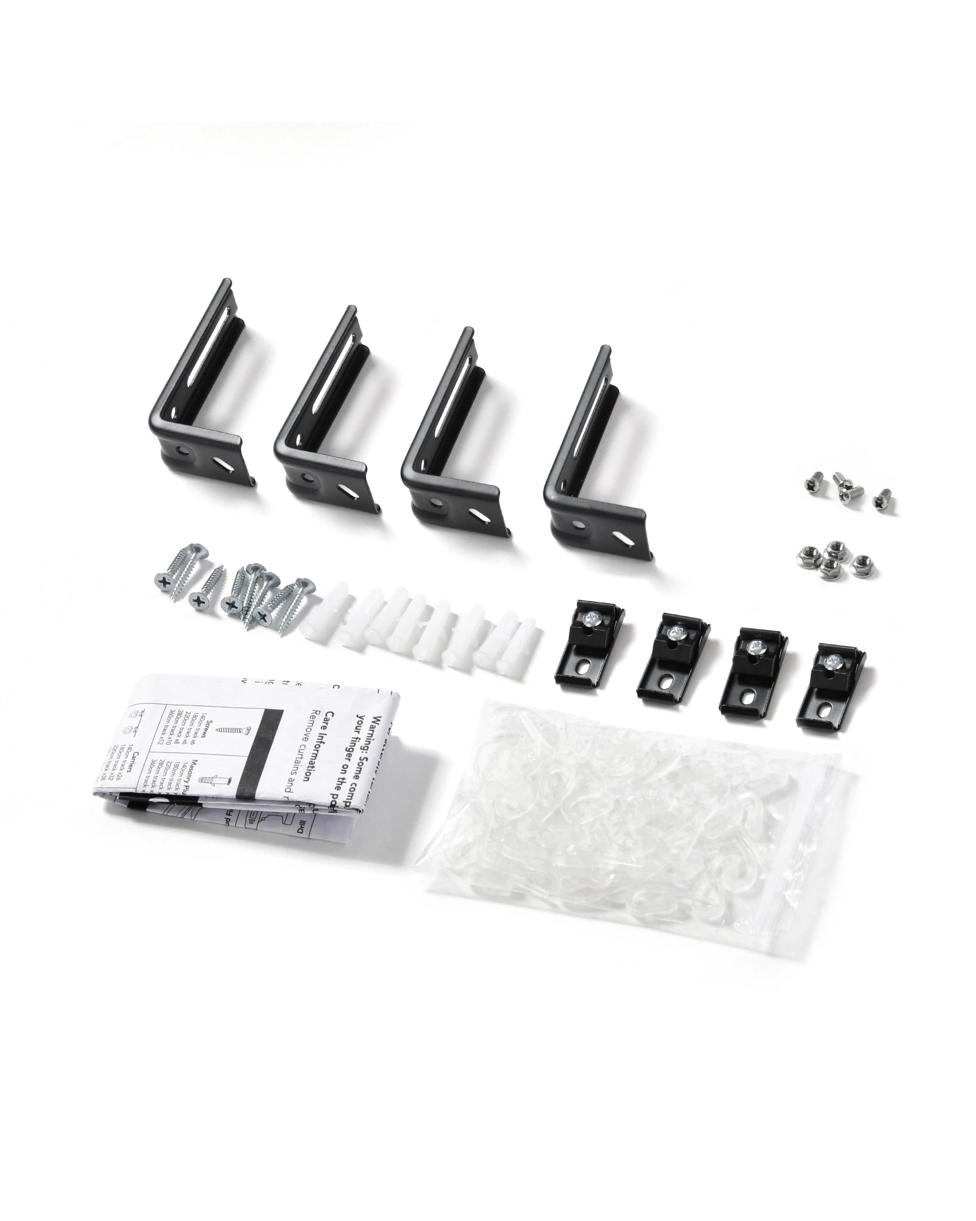 6 Cadence & Co. S-Fold Curtain Track Set 220cm + S-Fold Wand - Black, 6 of 7