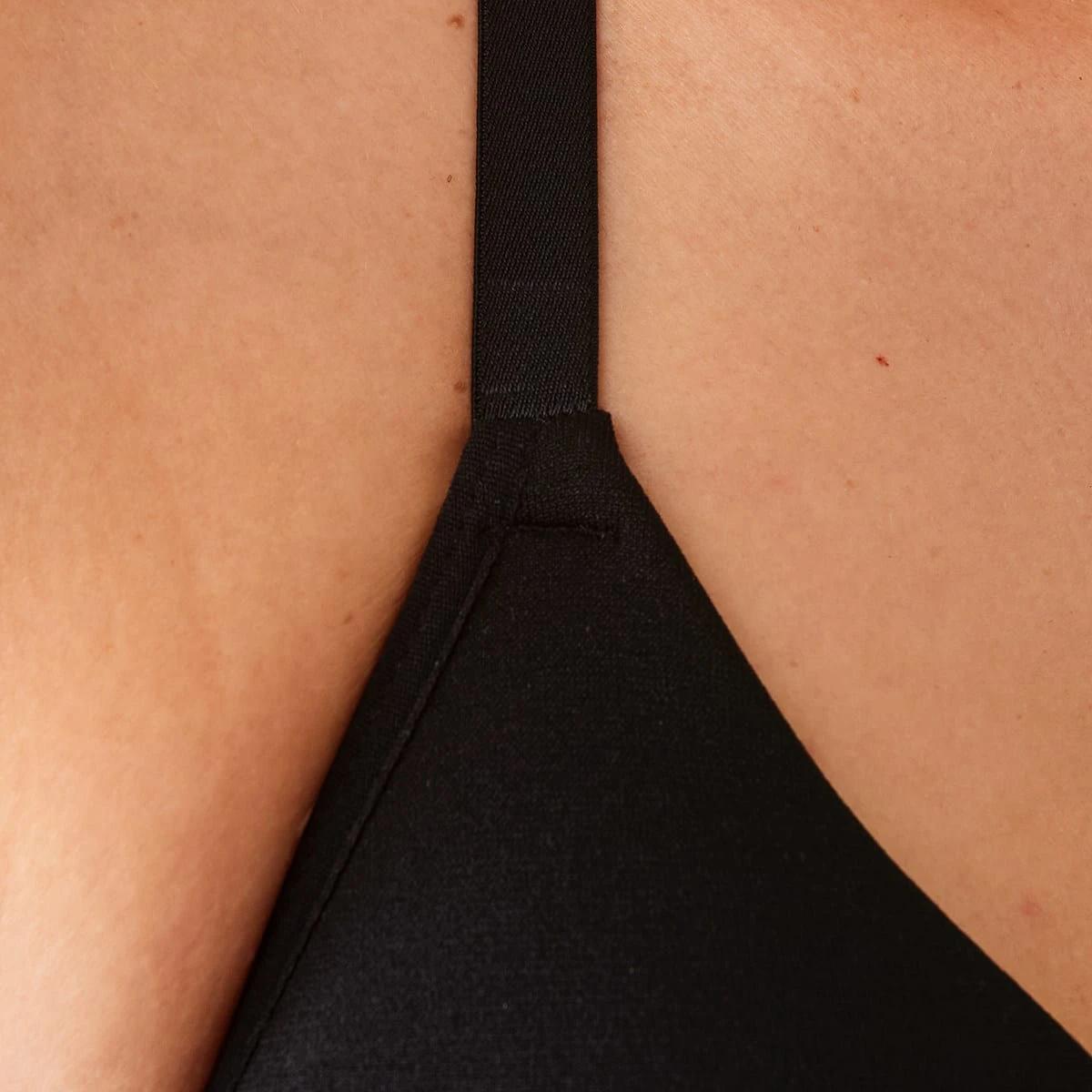 8 2 Pack Wirefree Racerback T-shirt Bra SOFT CLAY, BLACK, 8 of 9