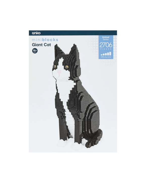 2706 Piece Mini Blocks Animal Series: Giant Cat