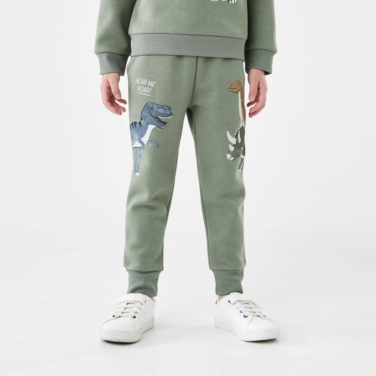 1 Print Trackpants Grn Dino, 1 of 8