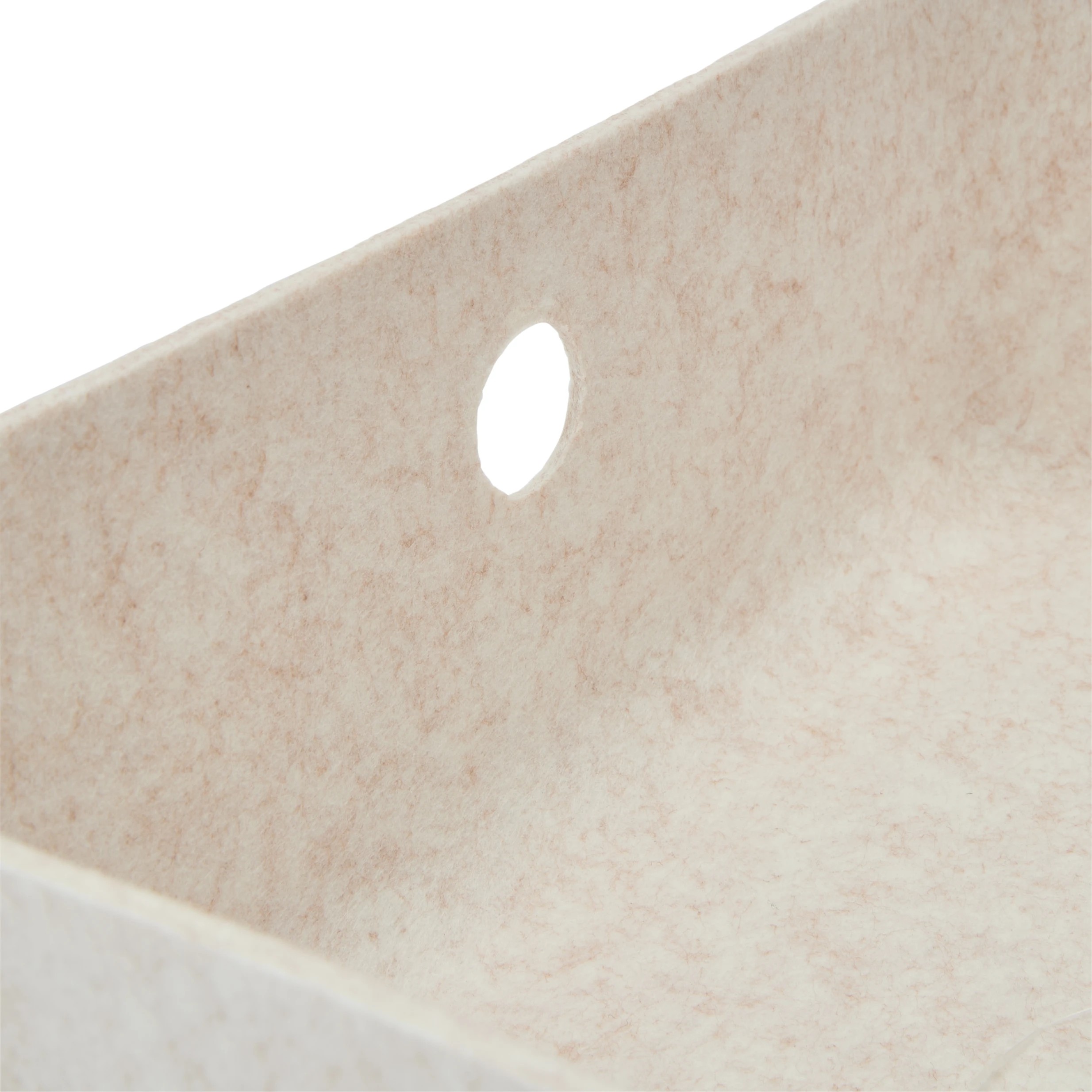 9 Felt Underbed Basket with Lid - Beige, 9 of 10