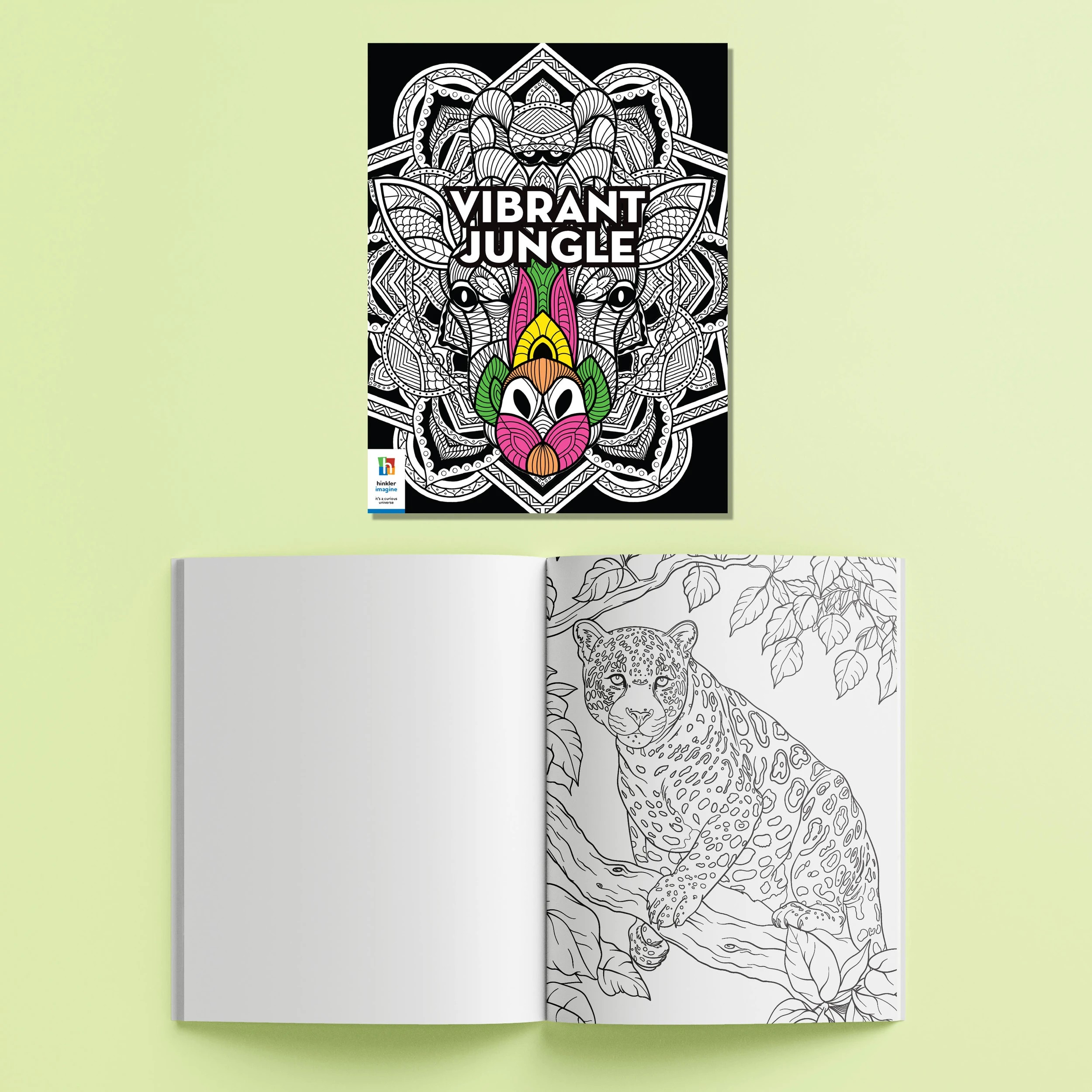 6 Art Maker Neon Jungle Colouring Carry Case, 6 of 9