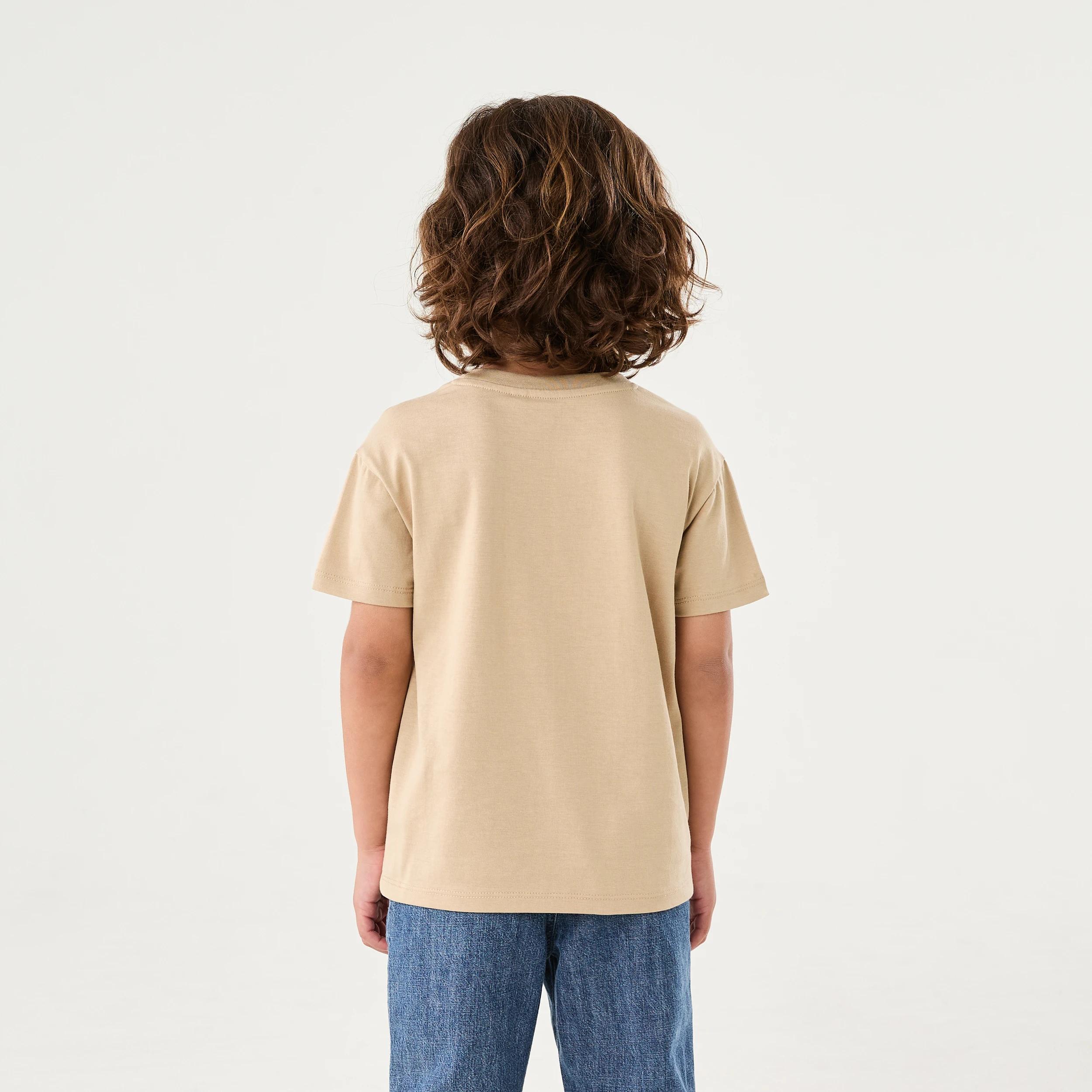 2 Chest Print T-shirt CHEEKY SMILE LIGHT BROWN, 2 of 6