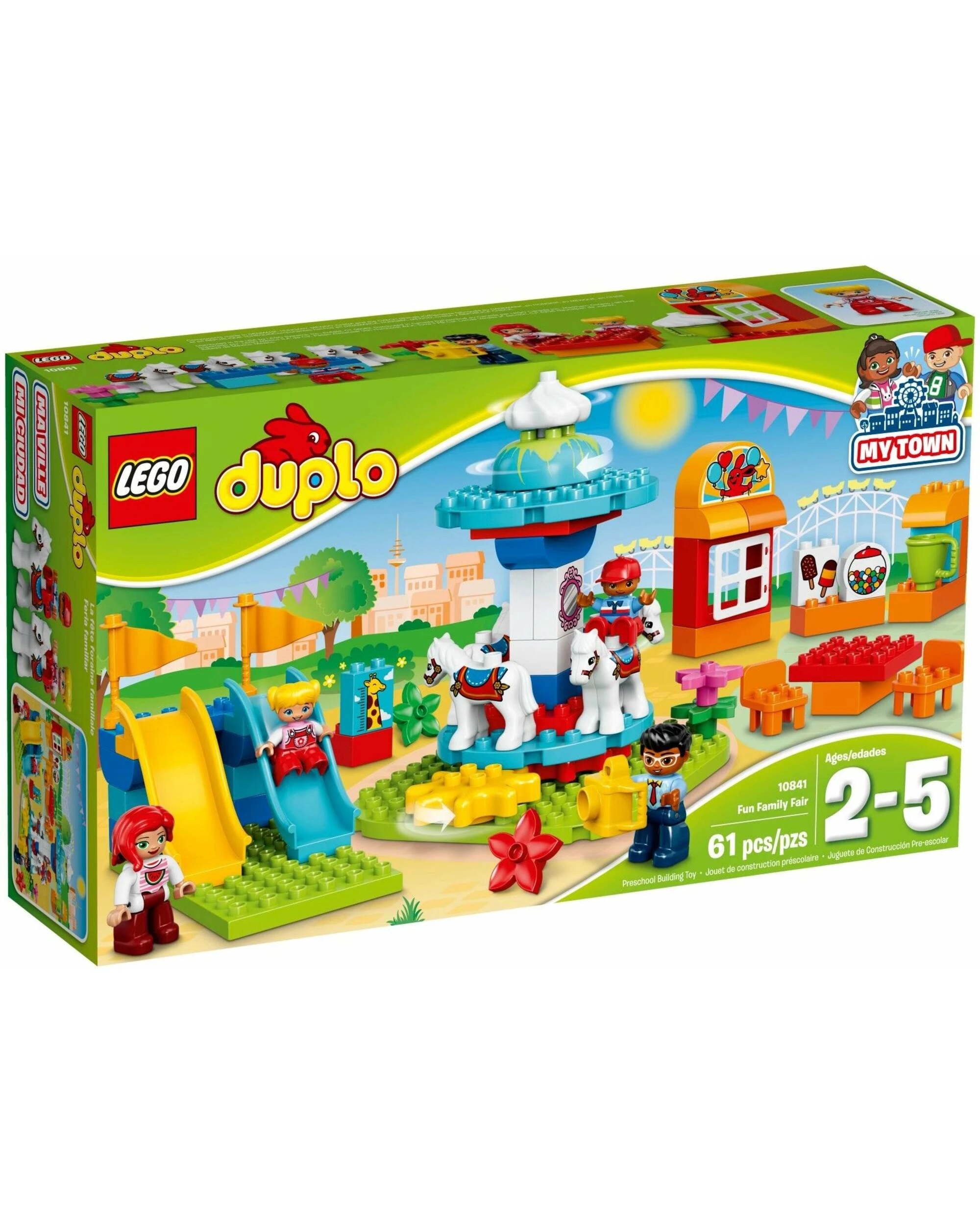 1 LEGO 10841 Fun Family Fair Carousel Building Kit with Slides, 1 of 1