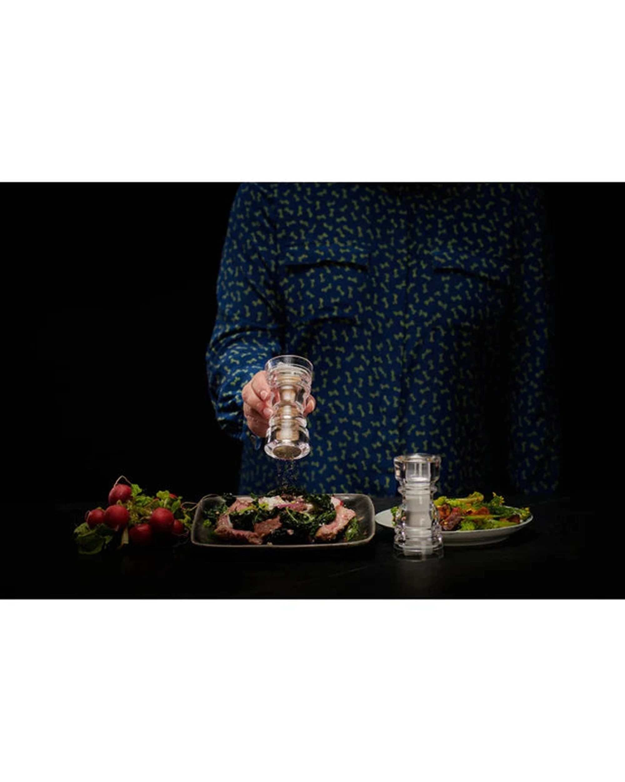 4 Cole Mason London Acrylic Shaker Set 13cm Art Deco Geometric Design Set - Clear, 4 of 4