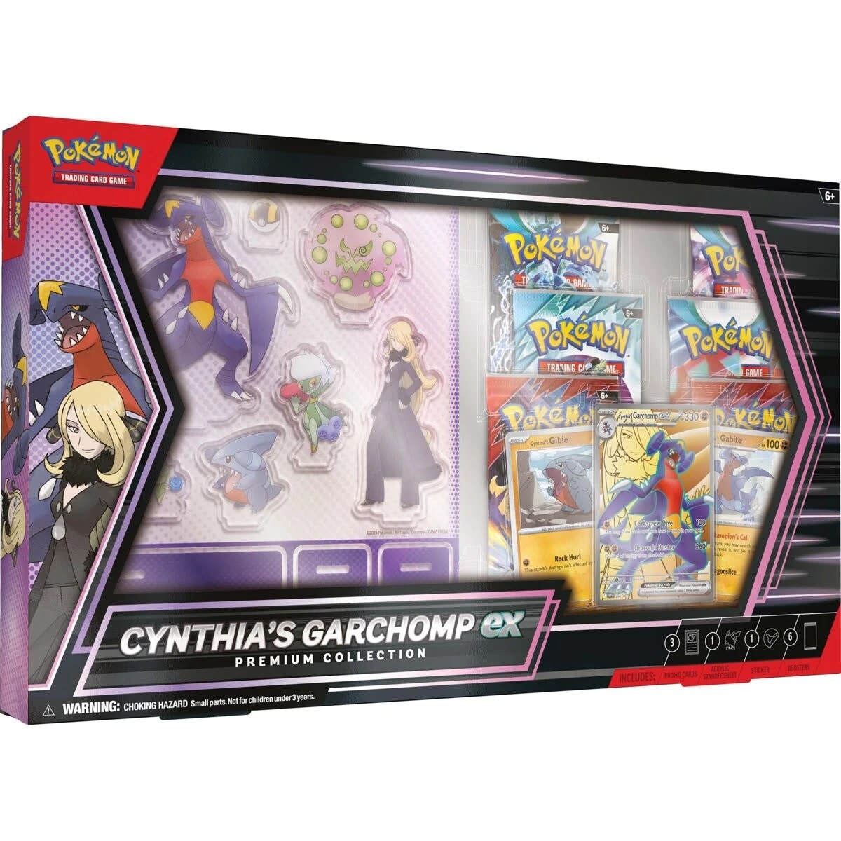 1 Pokemon Trading Card Game: Cynthia's Garchomp ex Premium Collection, 1 of 5