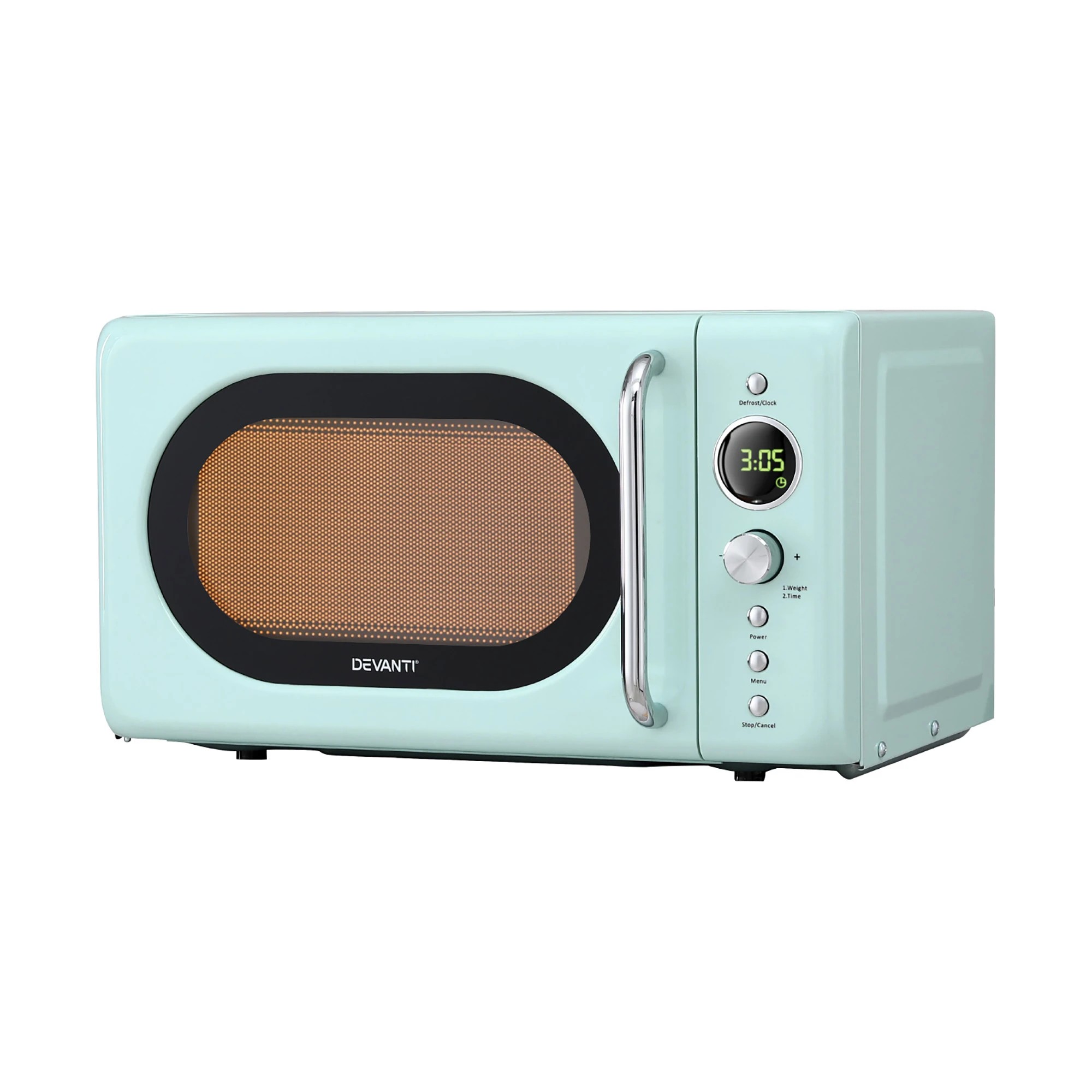 1 Devanti 20L Microwave Oven 700W - Green, 1 of 6