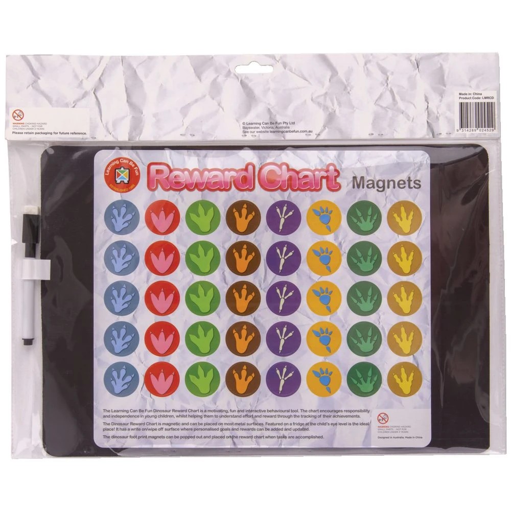 2 Learning Can Be Fun Reward Chart Dinosaur, 2 of 2