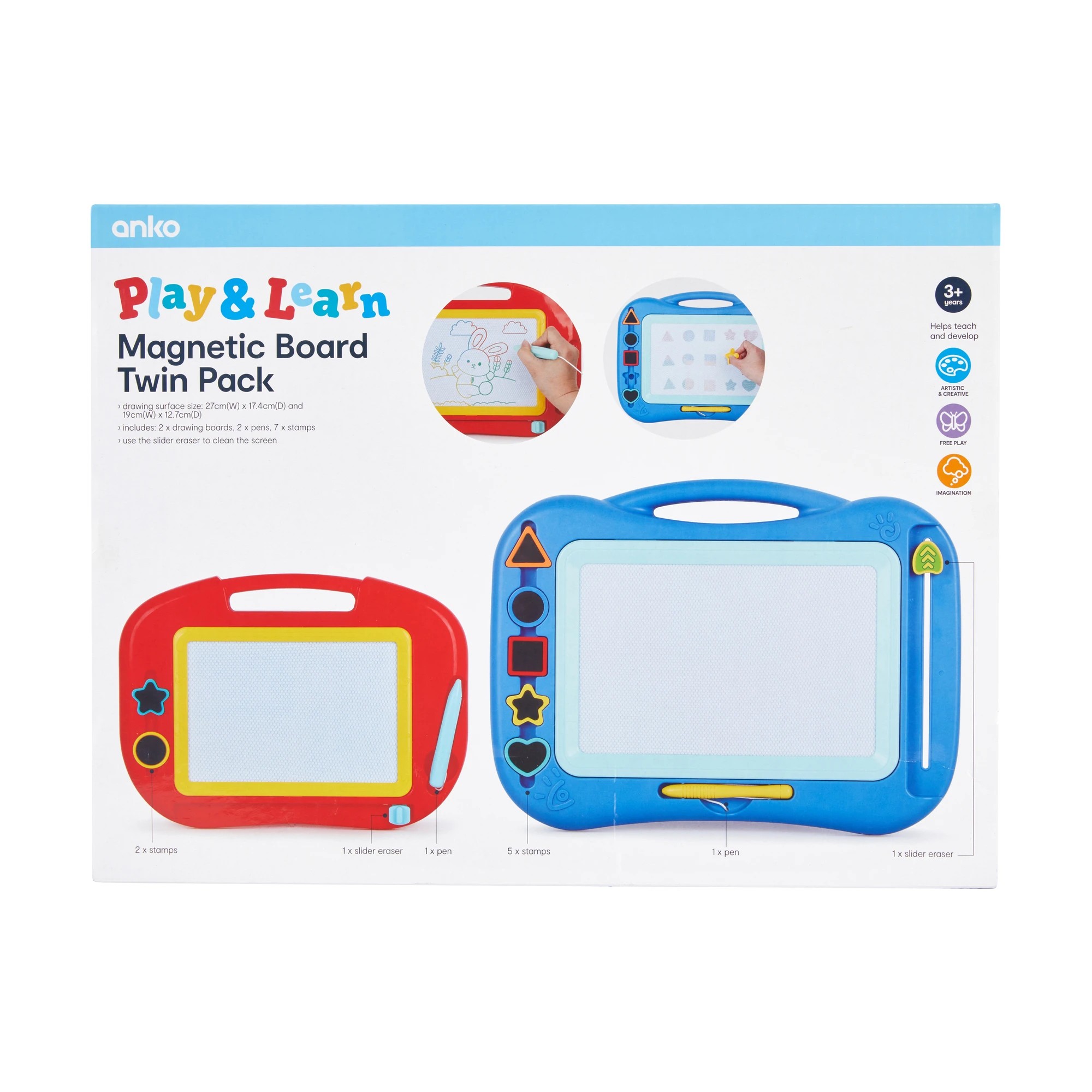 5 Magnetic Board Twin Pack - Assorted, 5 of 5