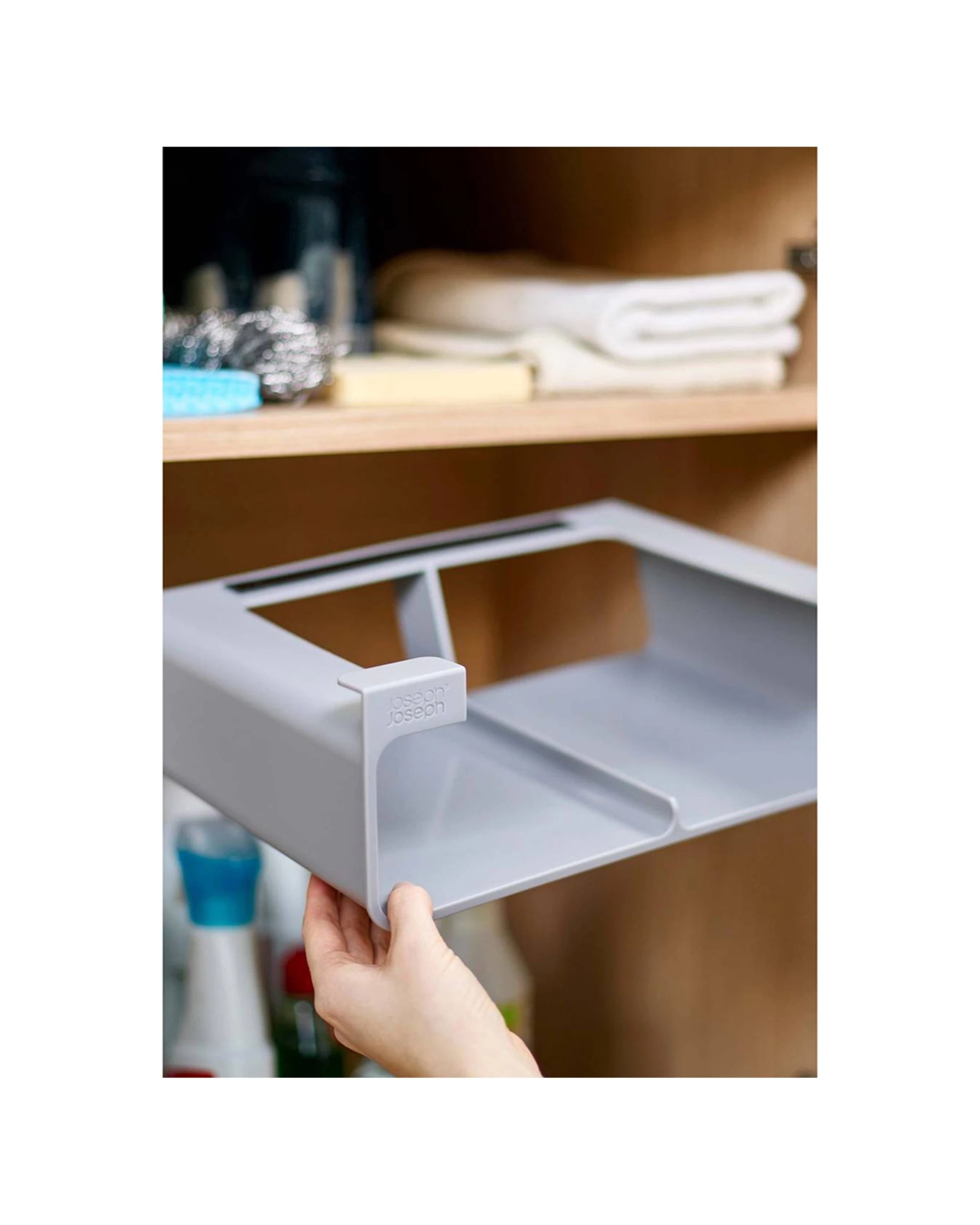 6 Joseph Joseph 2PK CupboardStore Film Foil Organiser Large Easy Install - Grey, 6 of 7