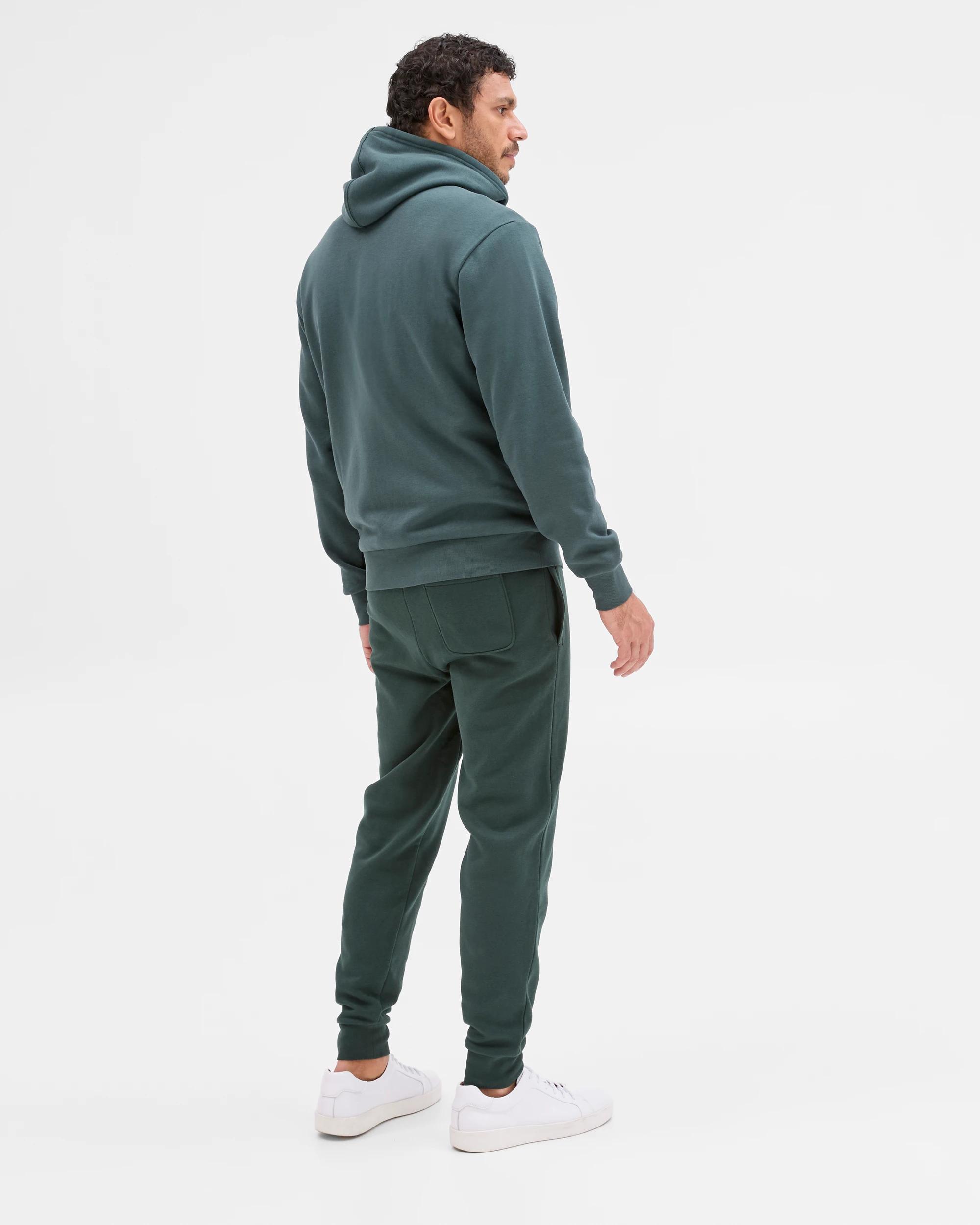 5 Target Man Australian Cotton Blend Zip Thru Hoodie WINTER GREEN, 5 of 6