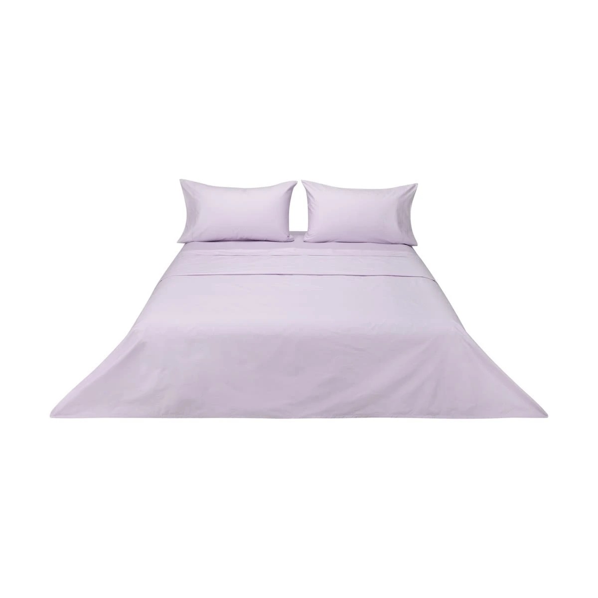 6 225 Thread Count Cotton Rich Sheet Set - Queen Bed, Lilac, 6 of 6
