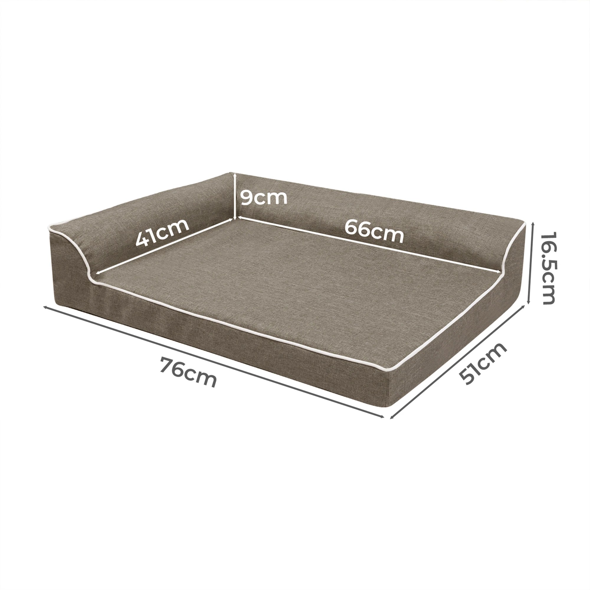 3 Pawz Orthopedic Memory Foam Dog Bed Medium, 3 of 7