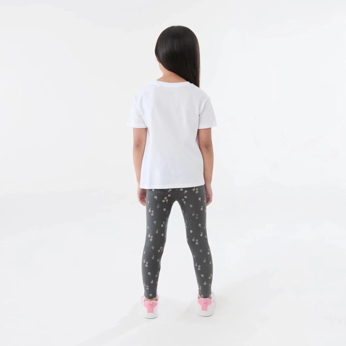 5 Foil Leggings SILVER PETALS DARK MAGNET, 5 of 5