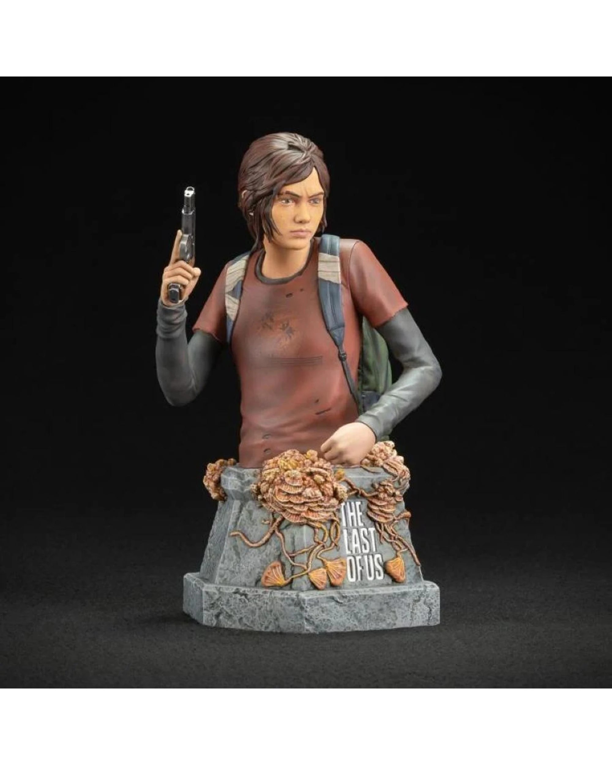 7 The Last of Us Ellie with Handgun Bust 7.5 Inch Statue, 7 of 9