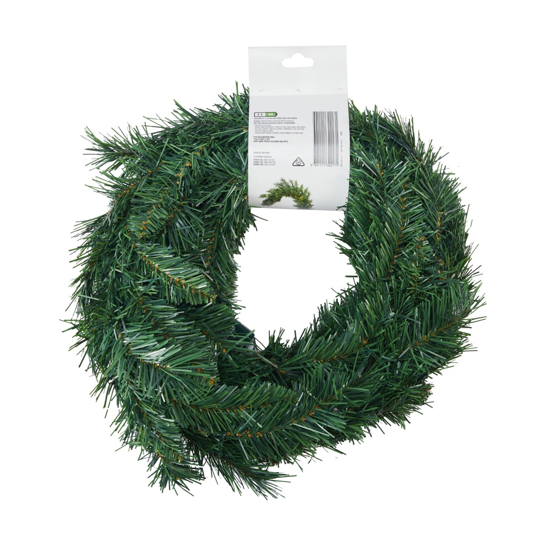 7 Light Up Green Garland, 7 of 7