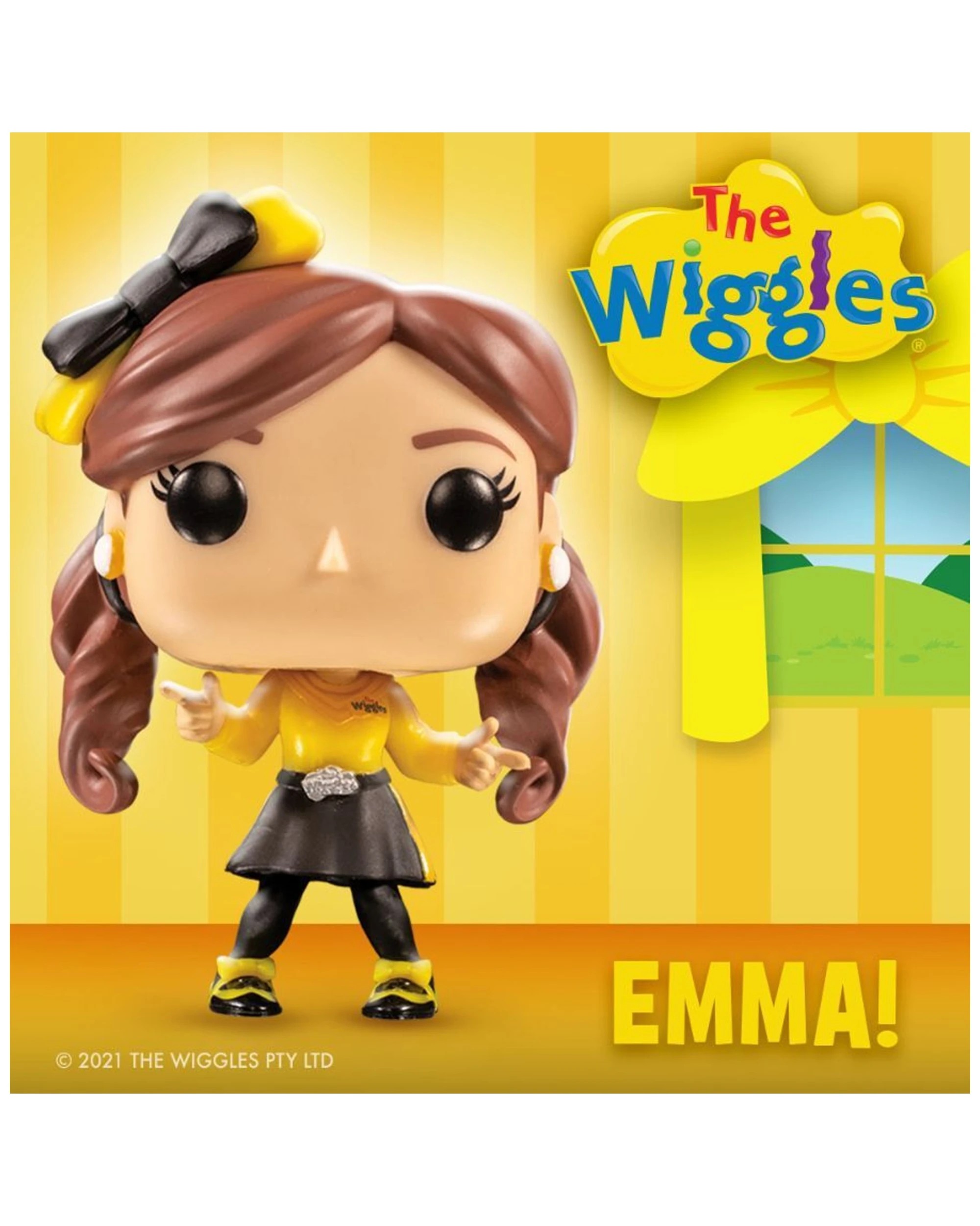 3 Pop Vinyl Figurine The Wiggles - Emma Wiggle 10cm Plastic Collectible Figure - Yellow, 3 of 5