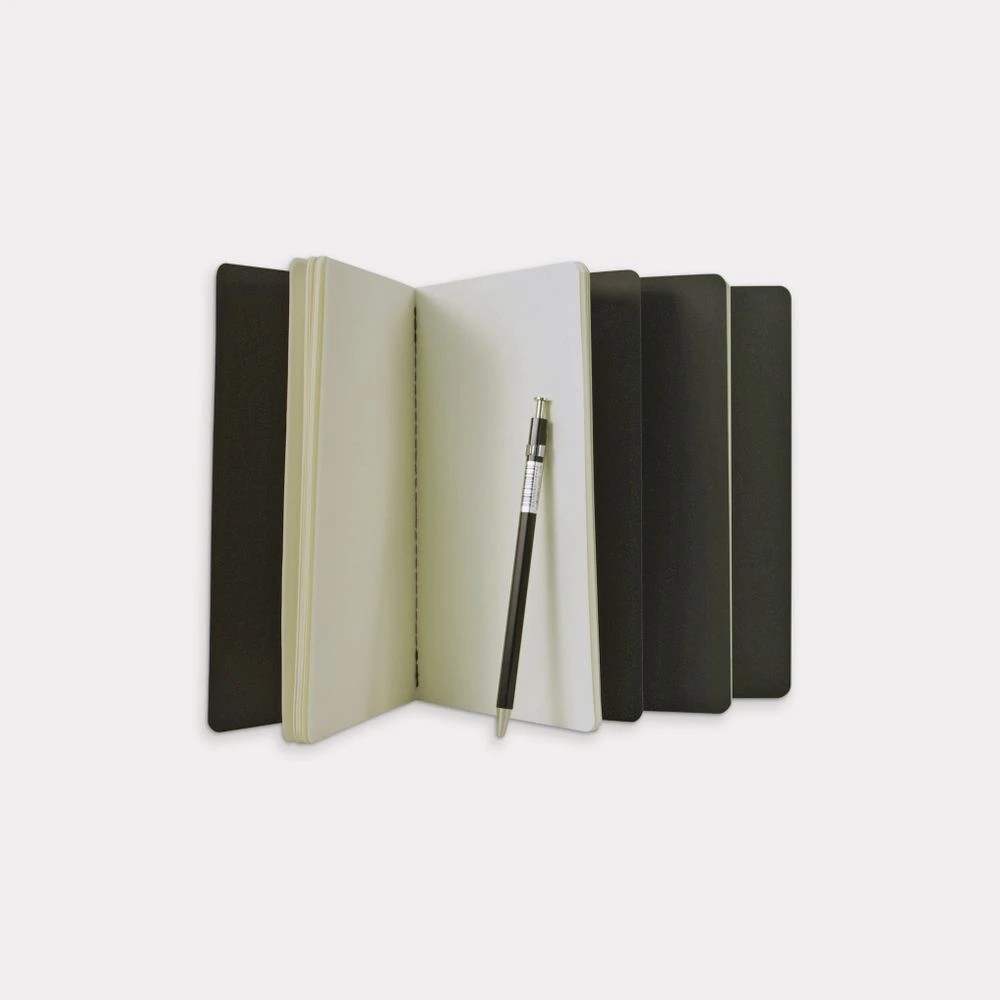 2 Moleskine Cahier Plain Notebooks Large Black 3 Pack, 2 of 2