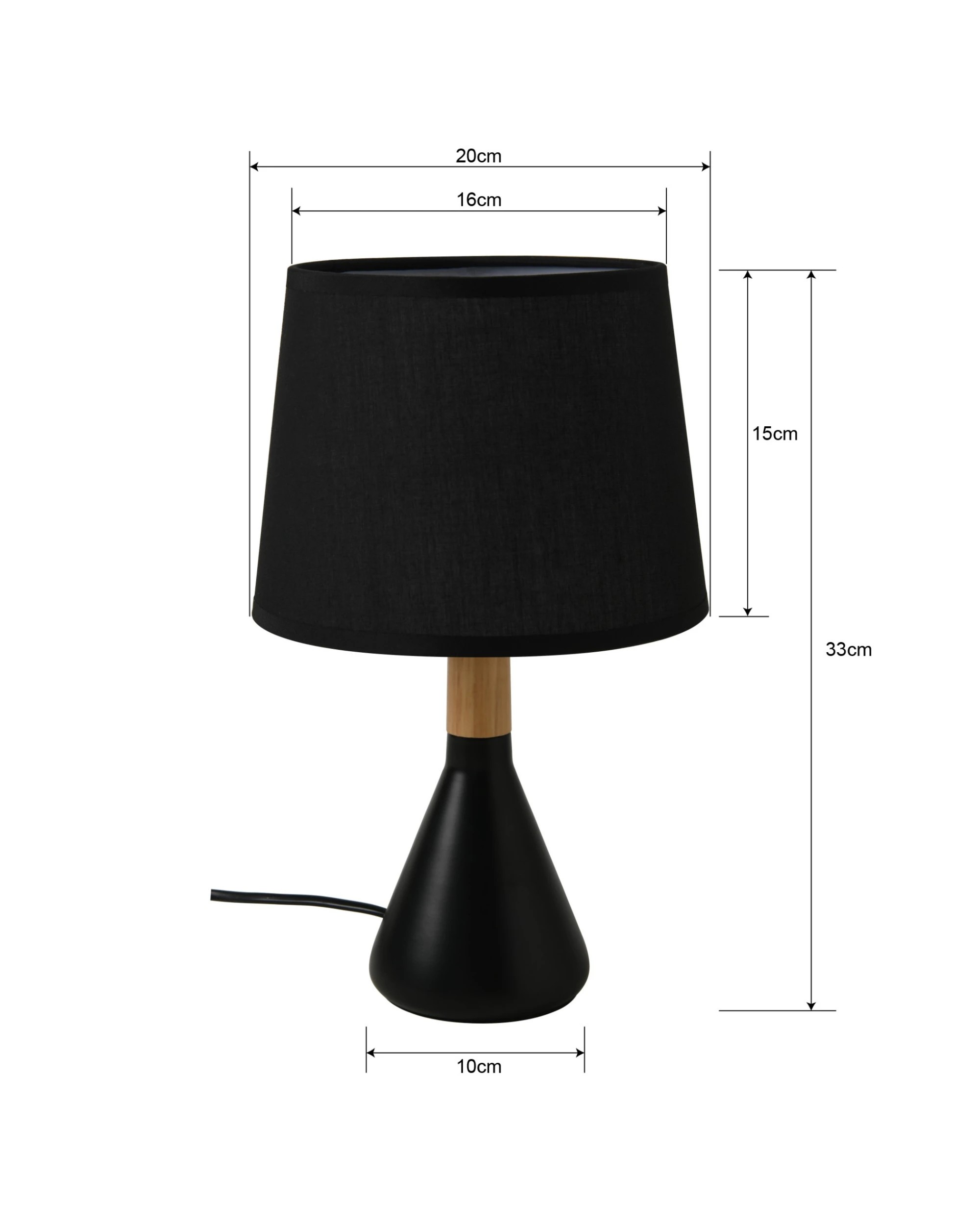 6 Sherwood Set of 2 Preston Table Lamp - Black, 6 of 10