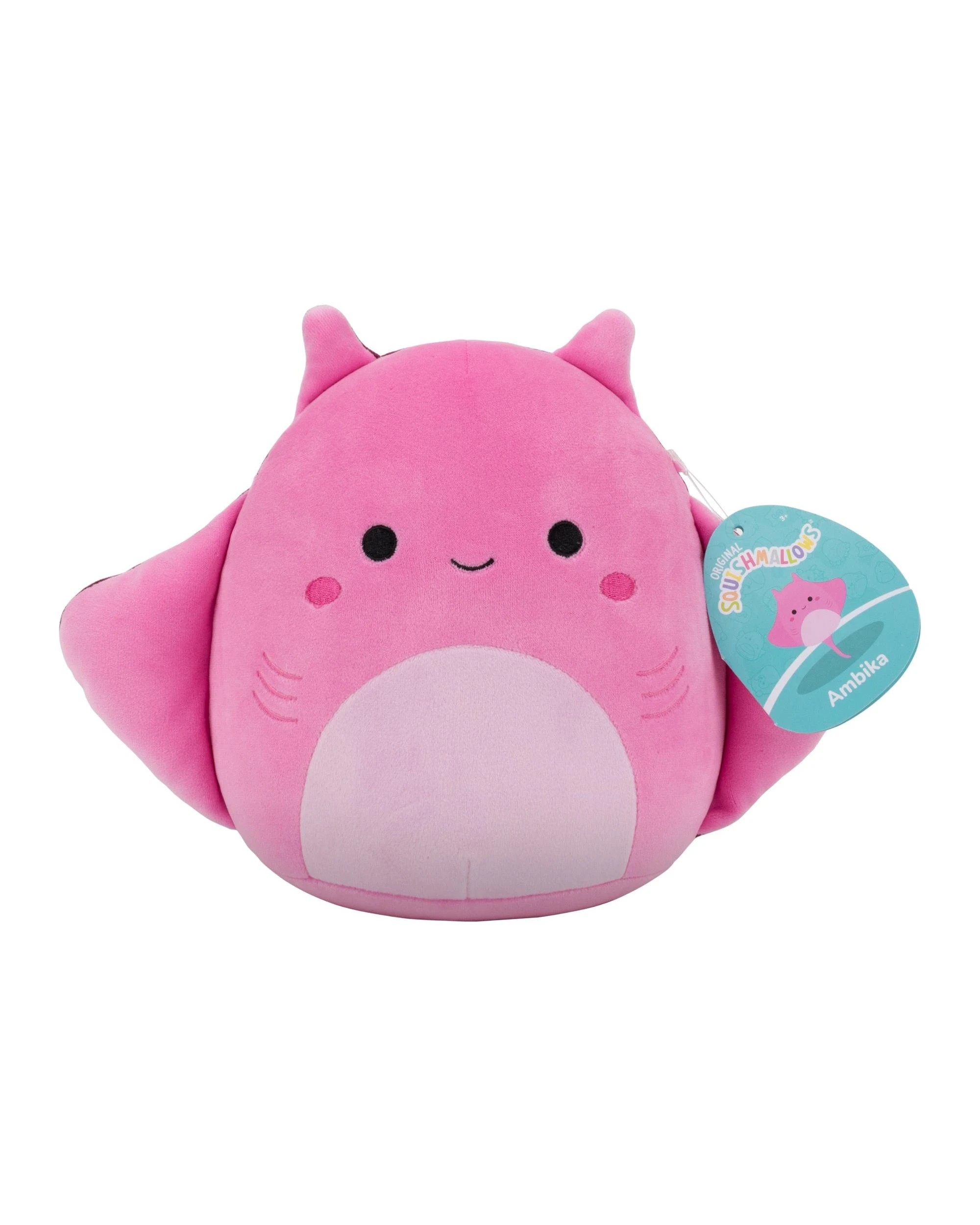 1 Squishmallows Ambika the Pink Manta Ray 7.5 inch Plush, 1 of 6