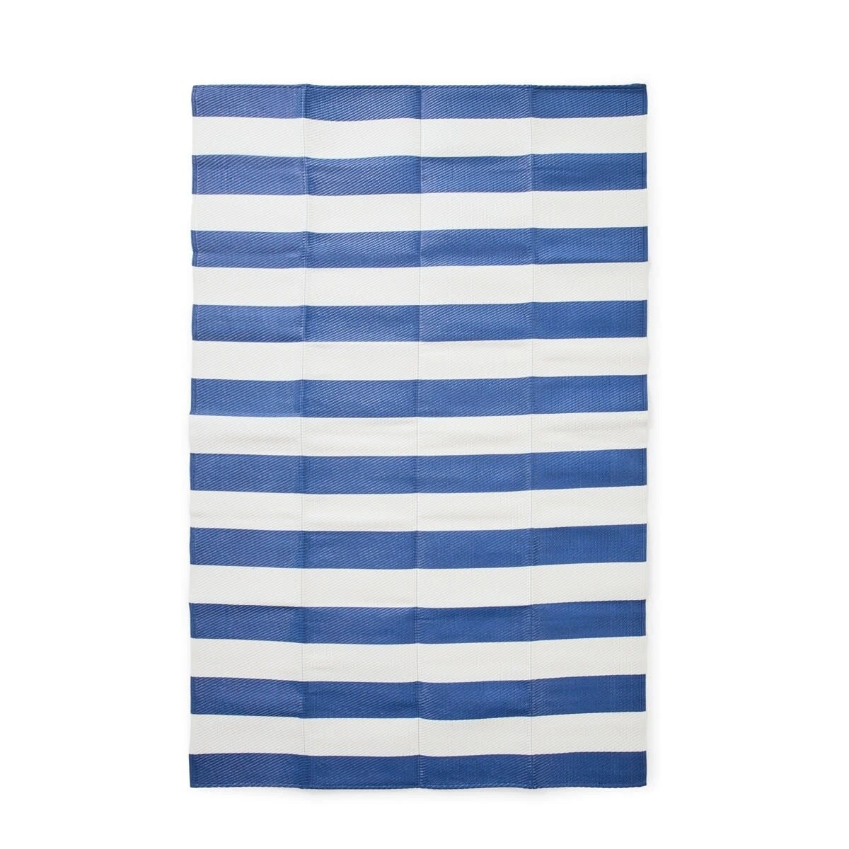 6 Woven Floor Mat - Blue Stripe, 6 of 9