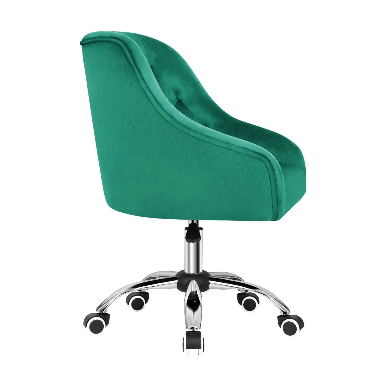 5 Alfordson Velvet Office Chair Fabric Computer Swivel Armchair Adult Kids - Green, 5 of 10