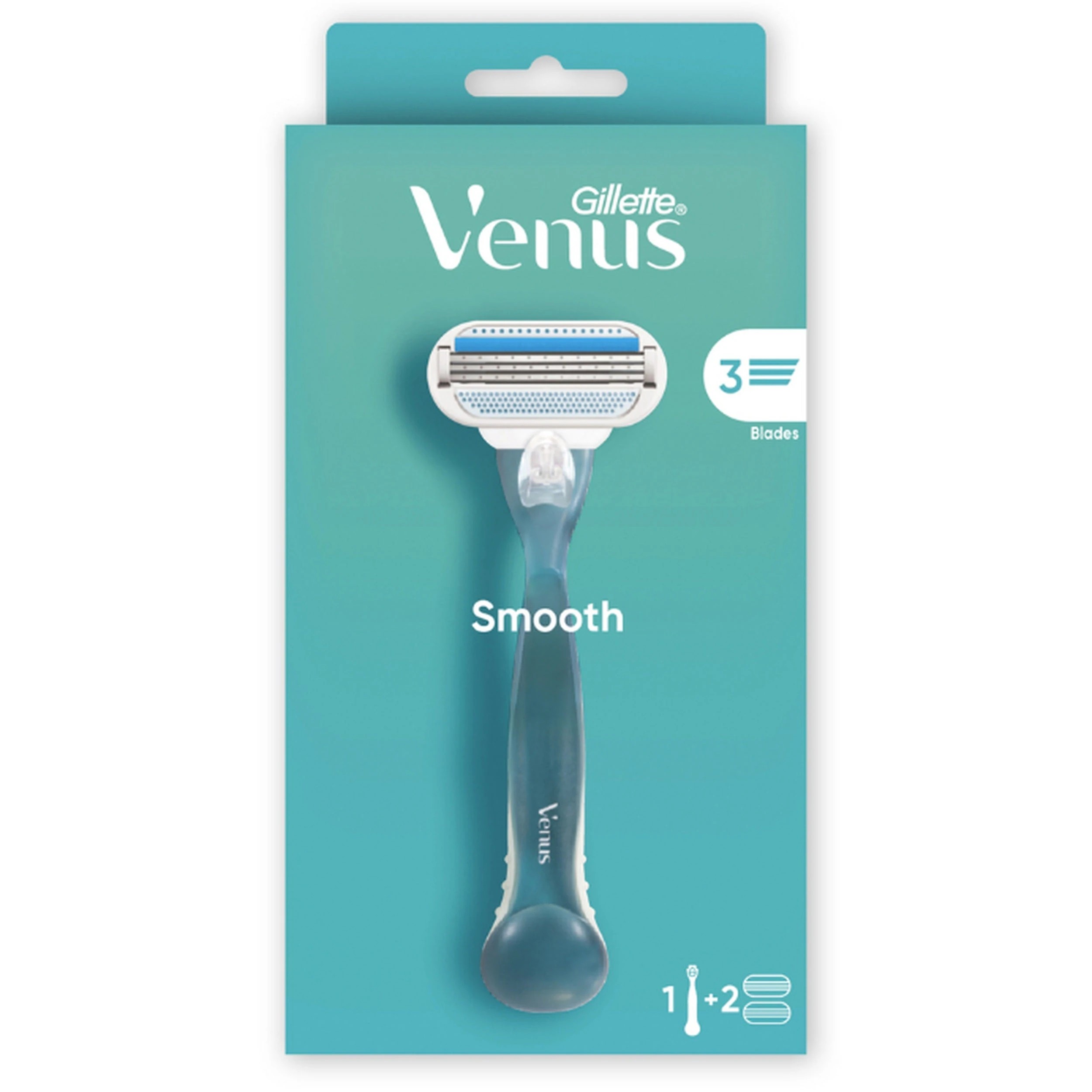 Gillette Venus Smooth Women's Razor With 2 Cartridges - Kmart