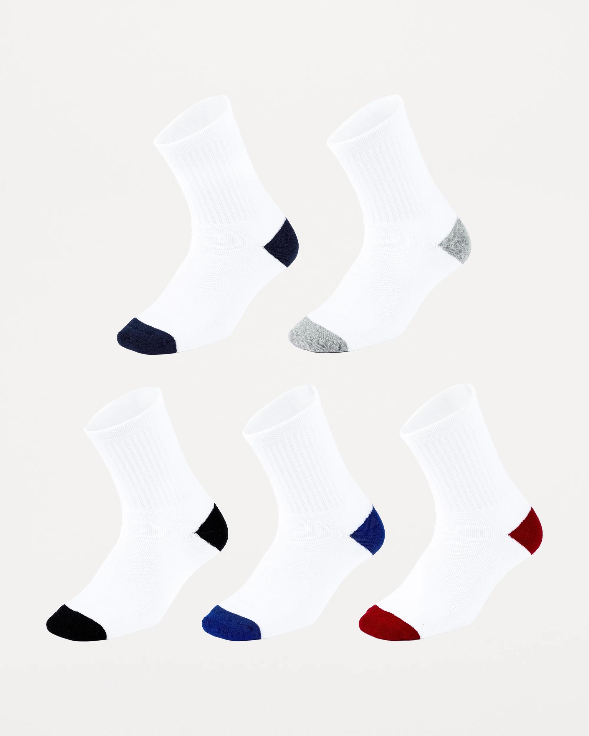 1 5 Pack Crew Sport Socks Classic, 1 of 3