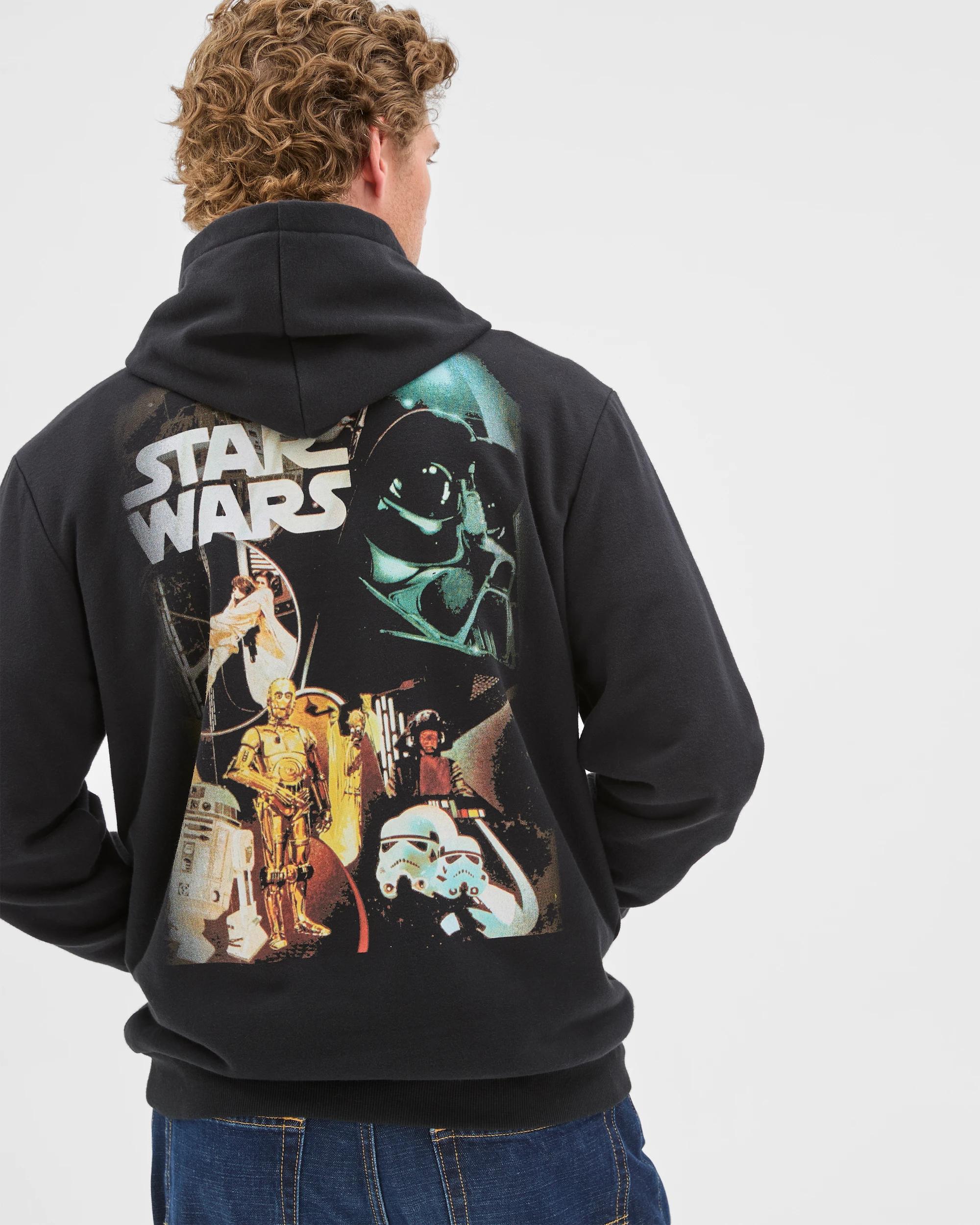 2 Star Wars Australian Cotton Blend Heavyweight Graphic Hoodie BLACK, 2 of 7