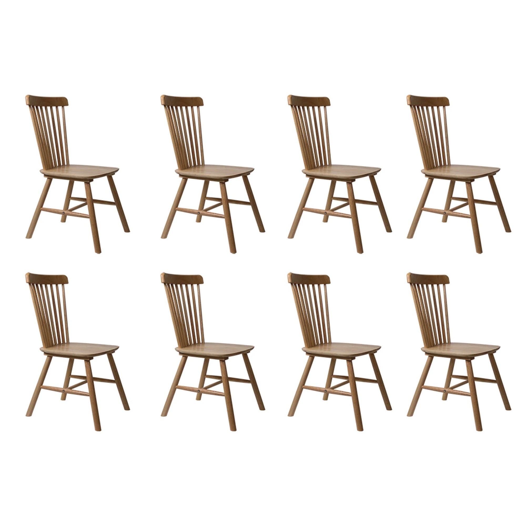 1 Levede 8x Dining Chairs - Natural, 1 of 9
