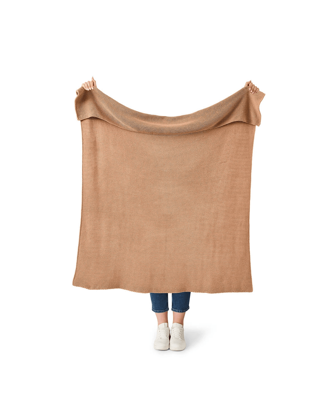 2 Chunky Knit Throw - Praline, 2 of 8