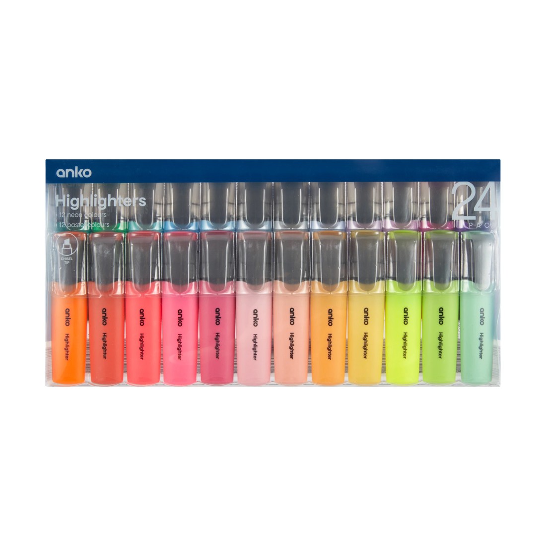 1 24 Pack Highlighters - Neon and Pastel, 1 of 6