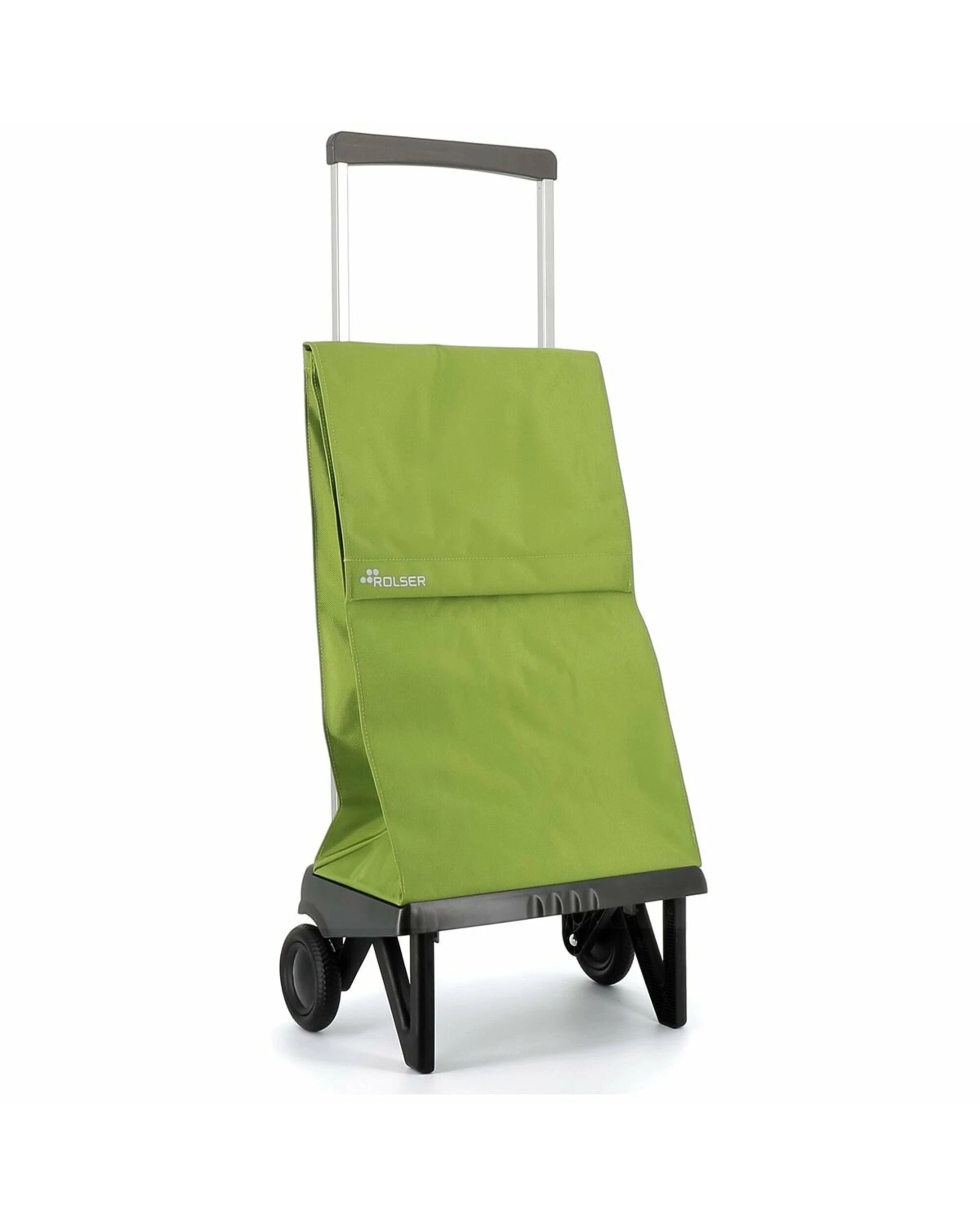1 Rolser Plegamatic MF Folding 2 Wheel Trolley Lime, 1 of 5