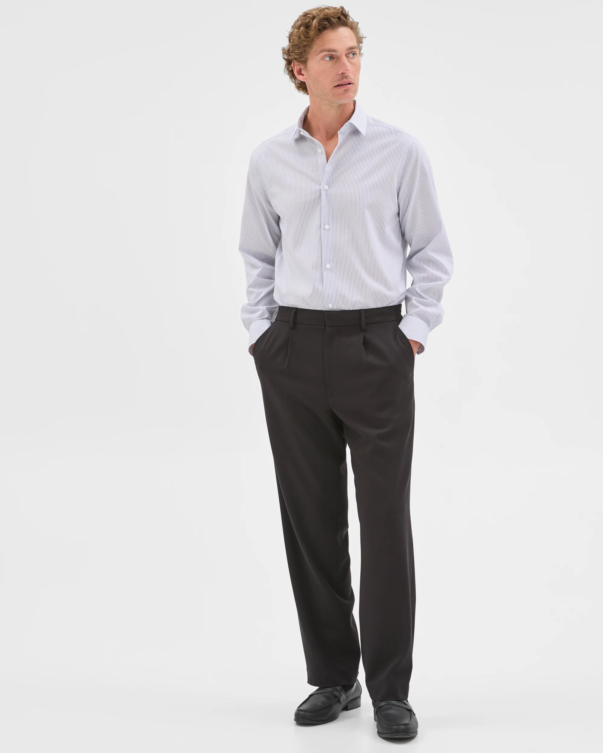 7 Preview Australian Cotton Non Iron Business Shirt BLUE, 7 of 7