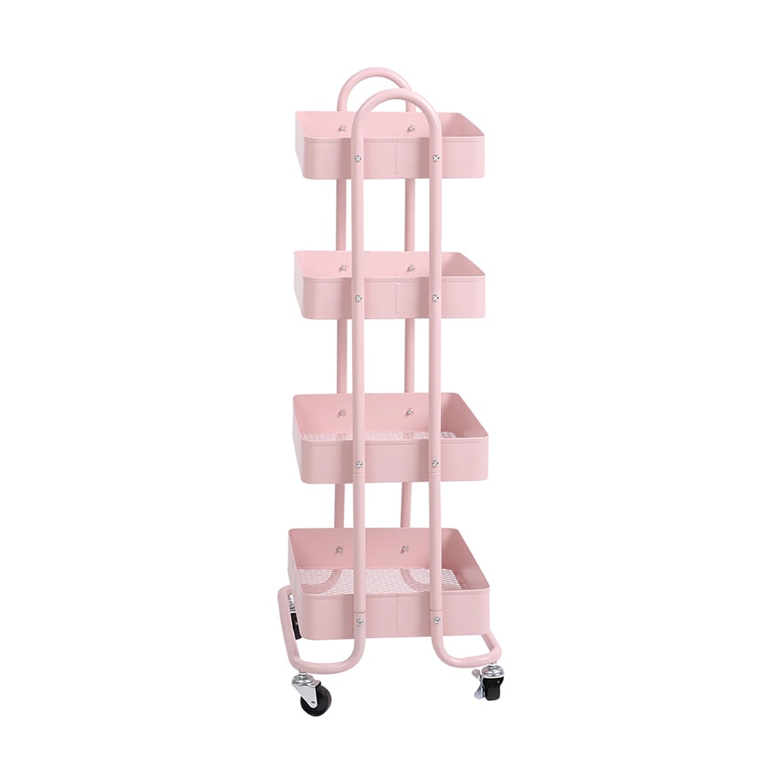 7 Levede 4 Tiers Storage Trolley Pink, 7 of 7